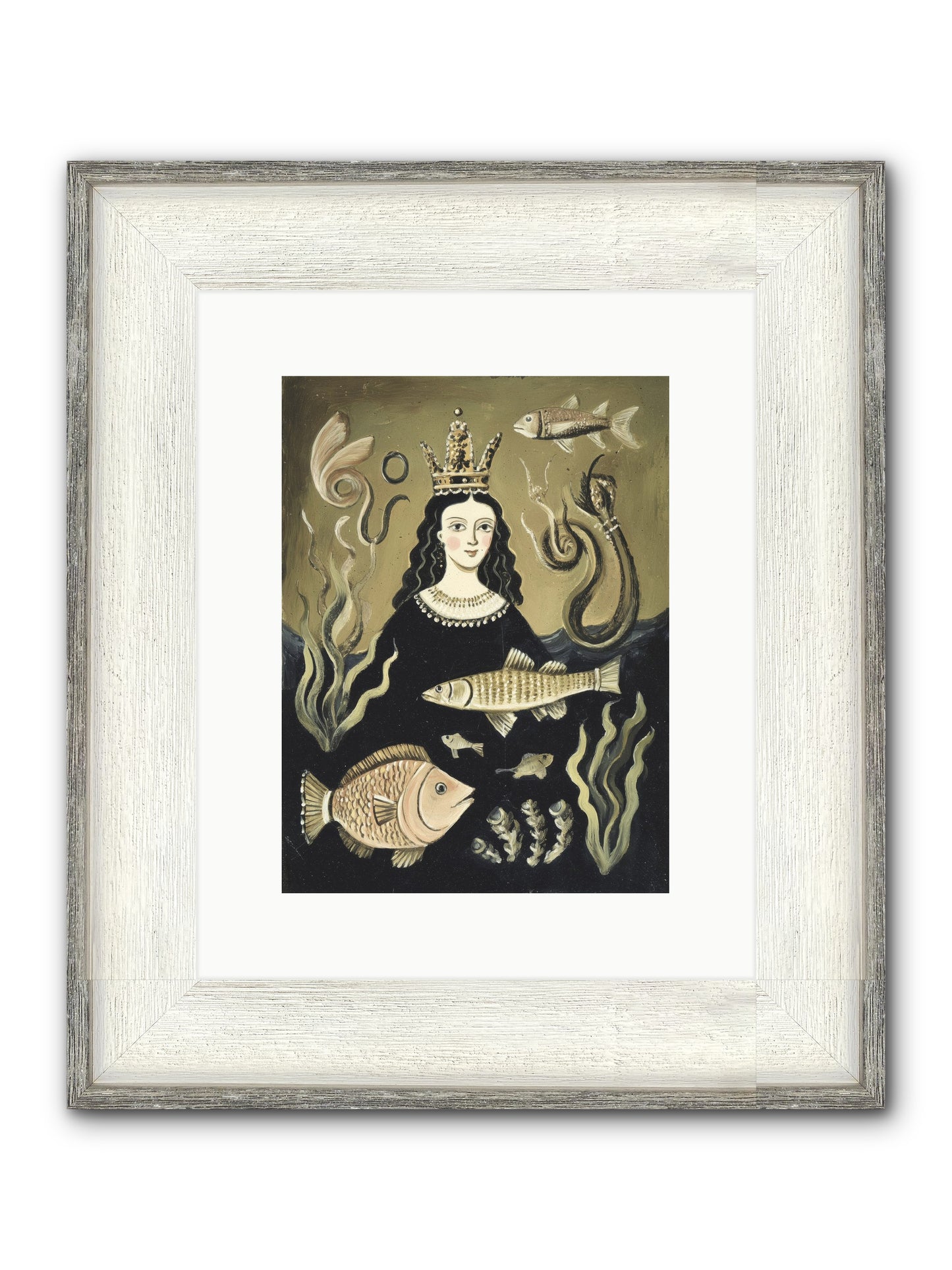 Imperial Waters Framed Print - Driftwood White 9x12