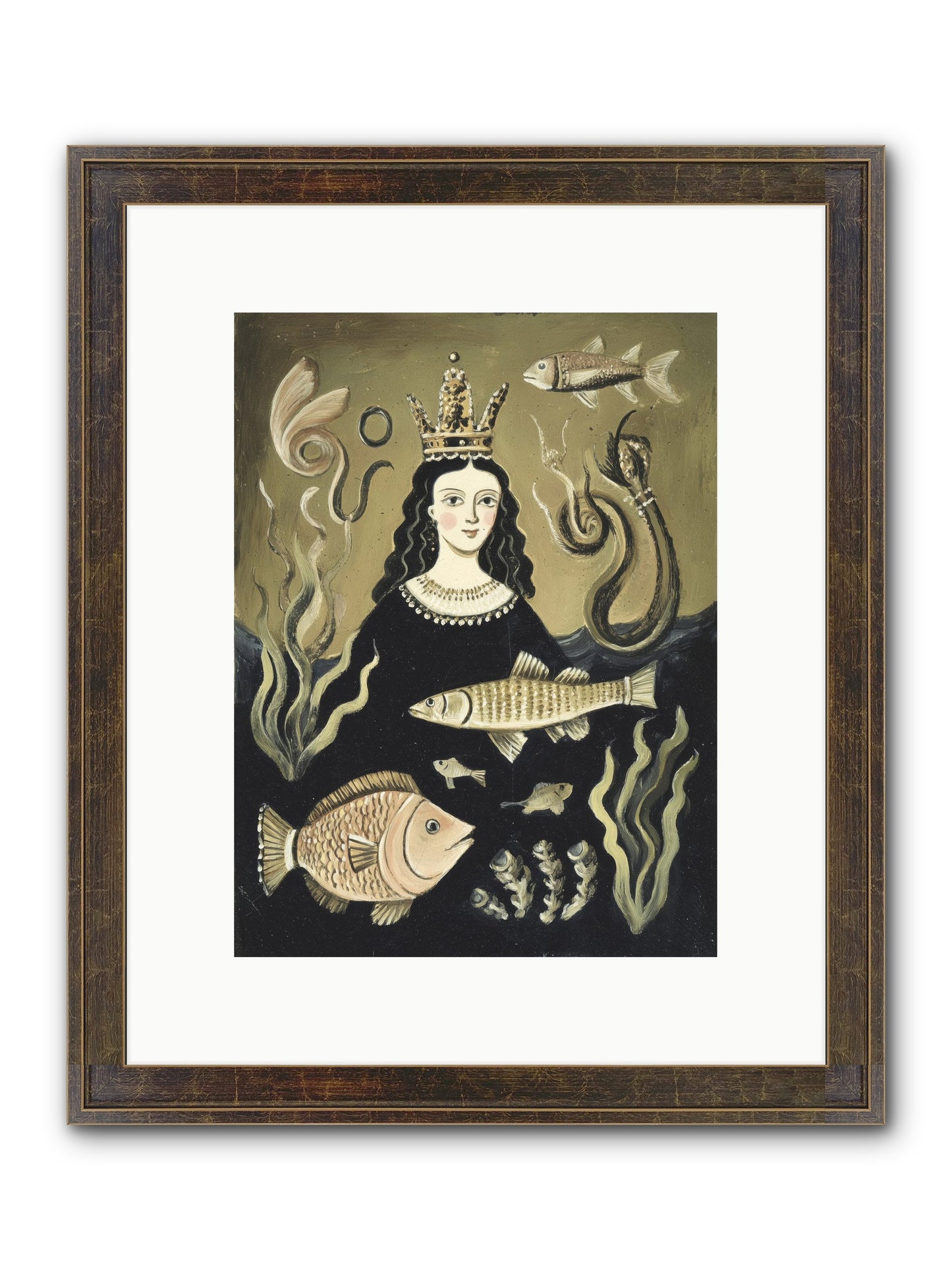 Imperial Waters Framed Print - Slimwoods Black/Gold 9x12