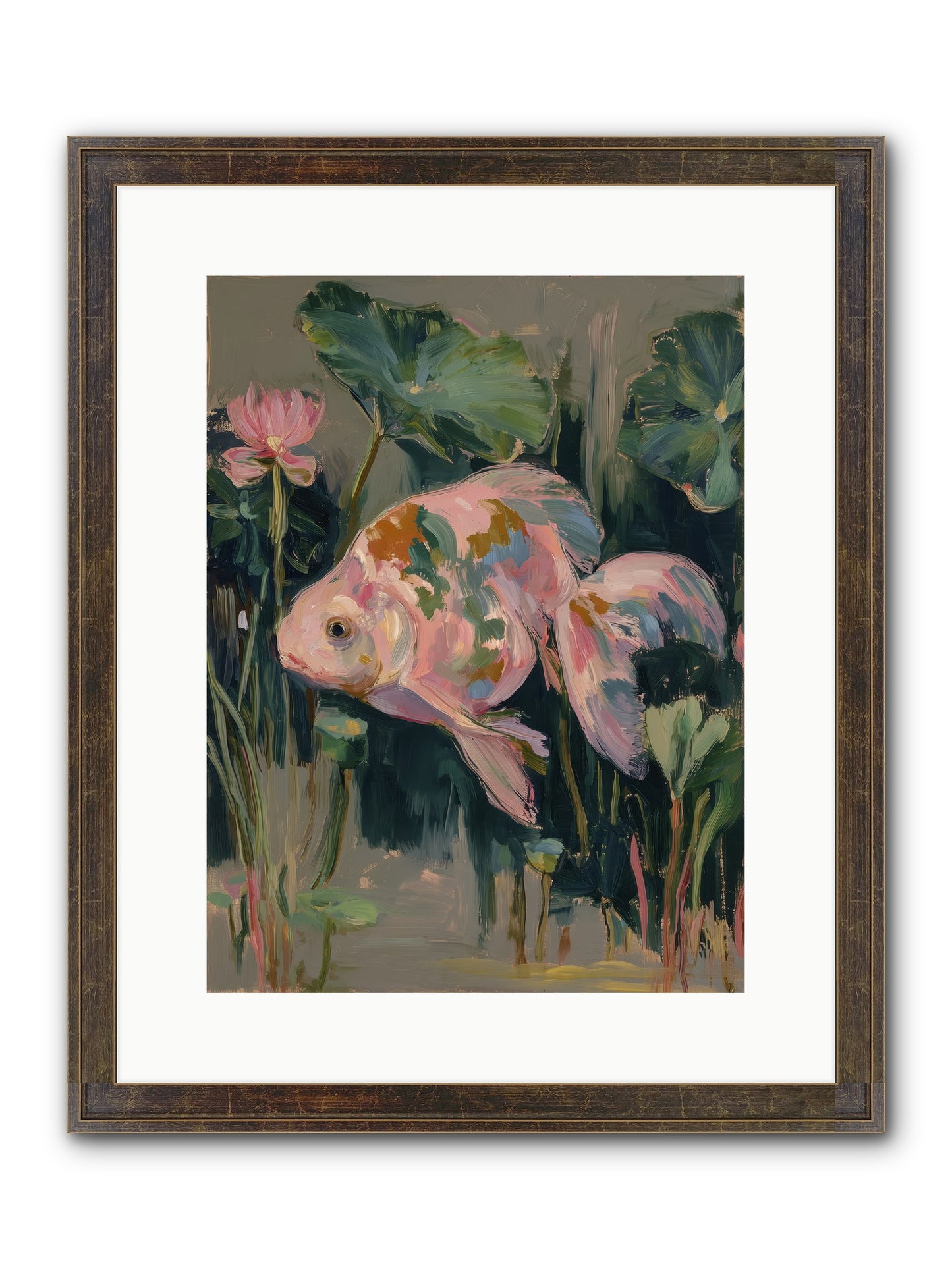 Impossible Beauty Framed Print - Slimwoods Black/Gold 12x16