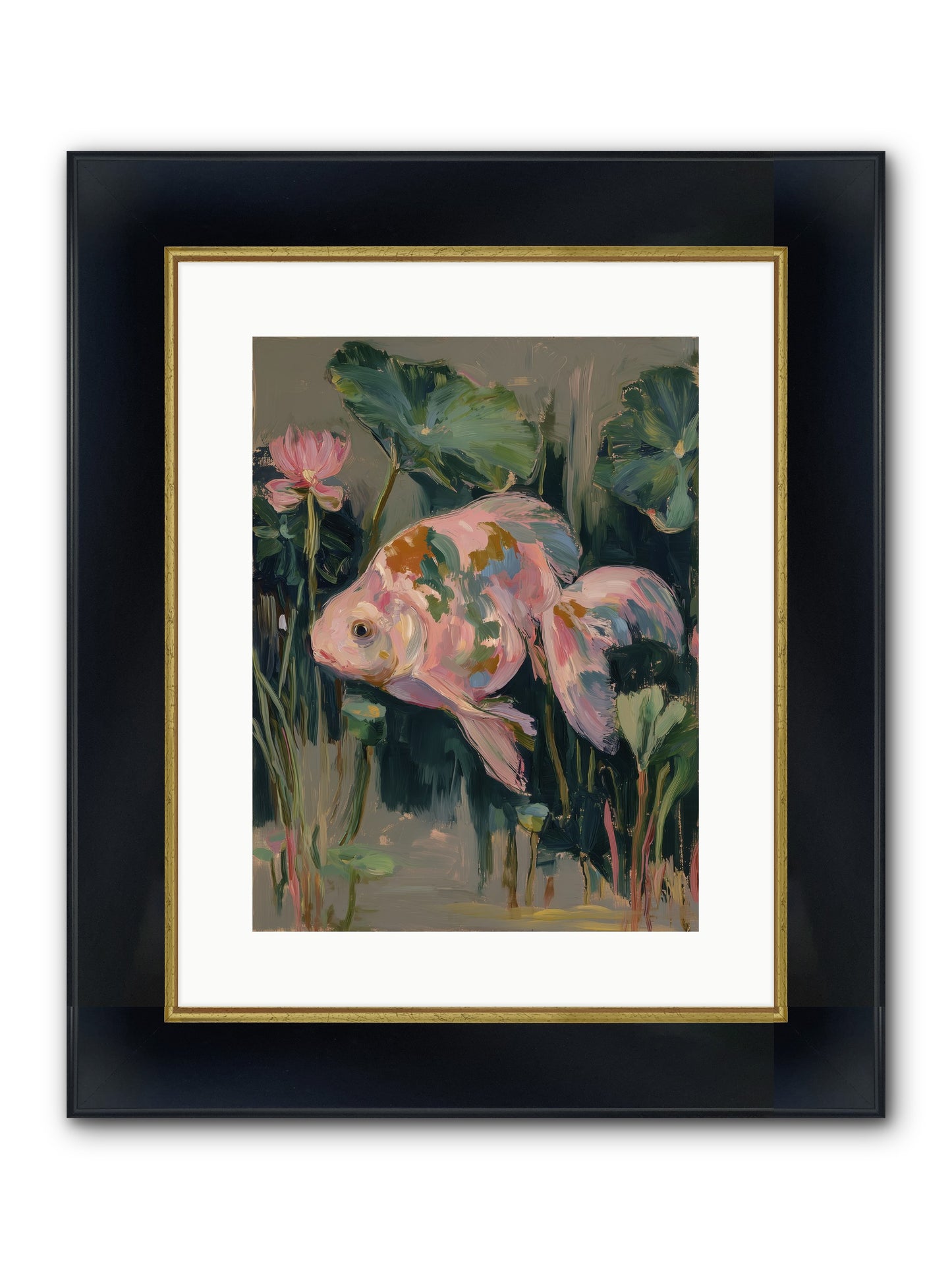 Impossible Beauty Framed Print - Wide Black w/Gold 12x16
