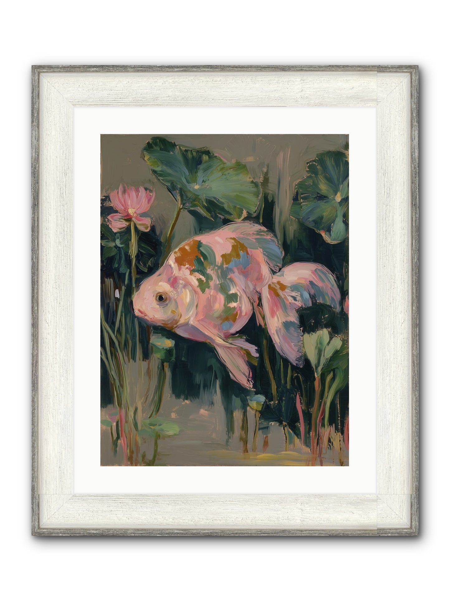 Impossible Beauty Framed Print - Driftwood White 18x24