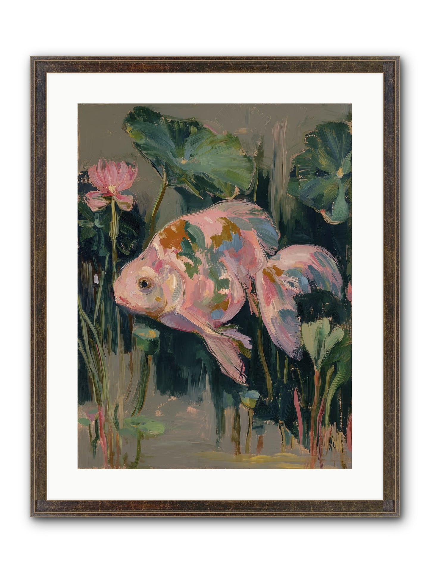 Impossible Beauty Framed Print - Slimwoods Black/Gold 18x24