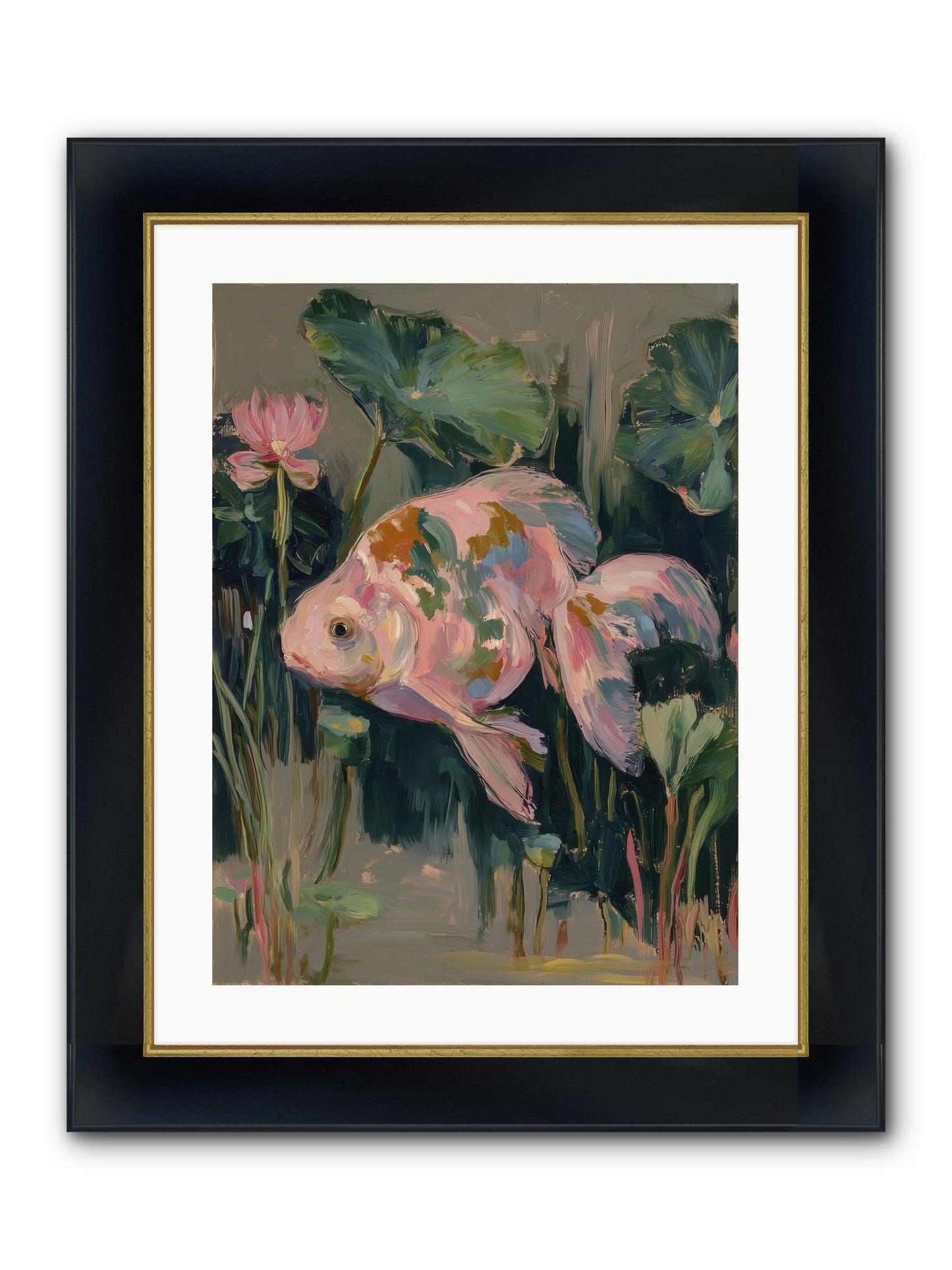 Impossible Beauty Framed Print - Wide Black w/Gold 18x24