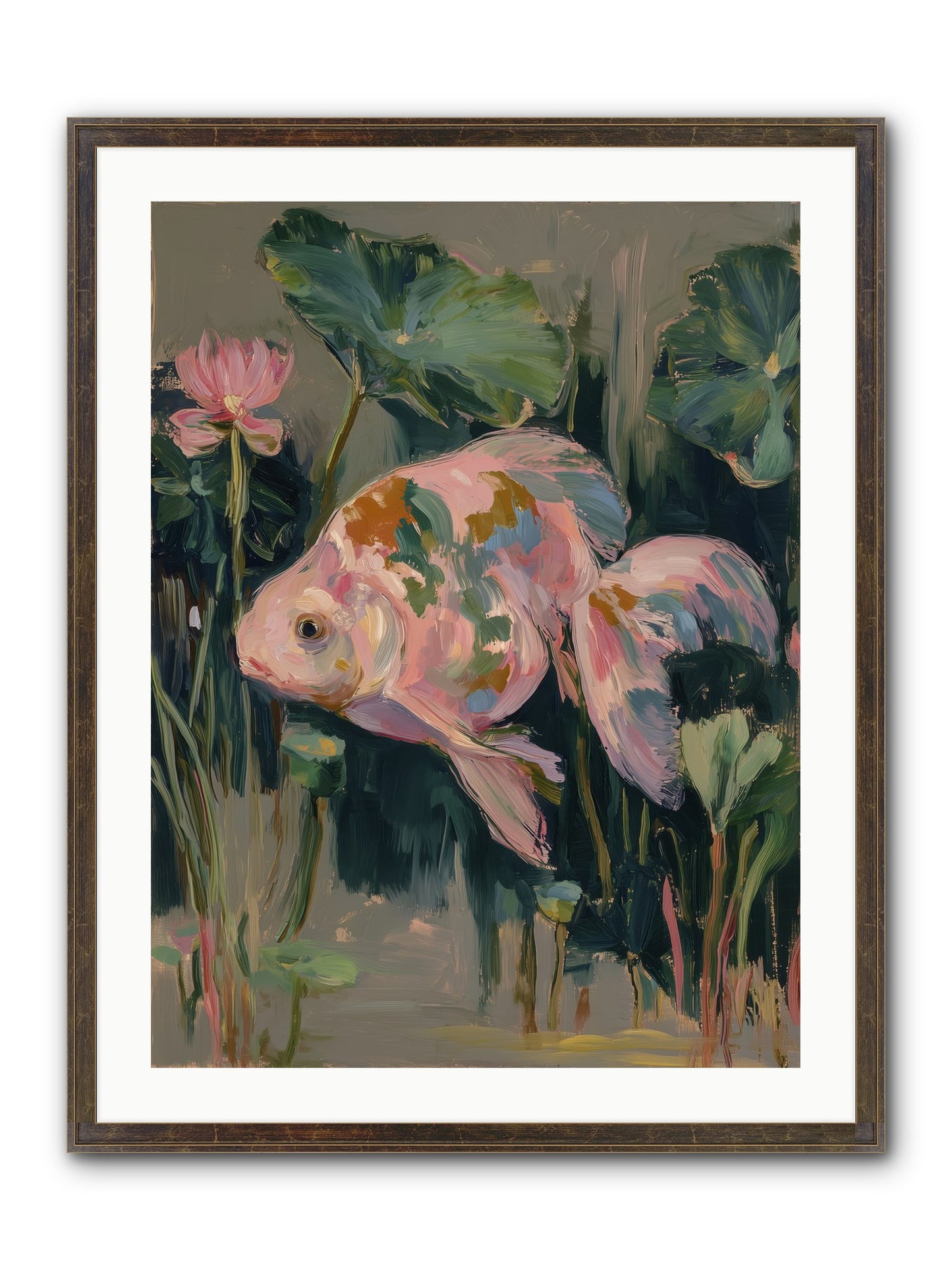 Impossible Beauty Framed Print - Slimwoods Black/Gold 24x32