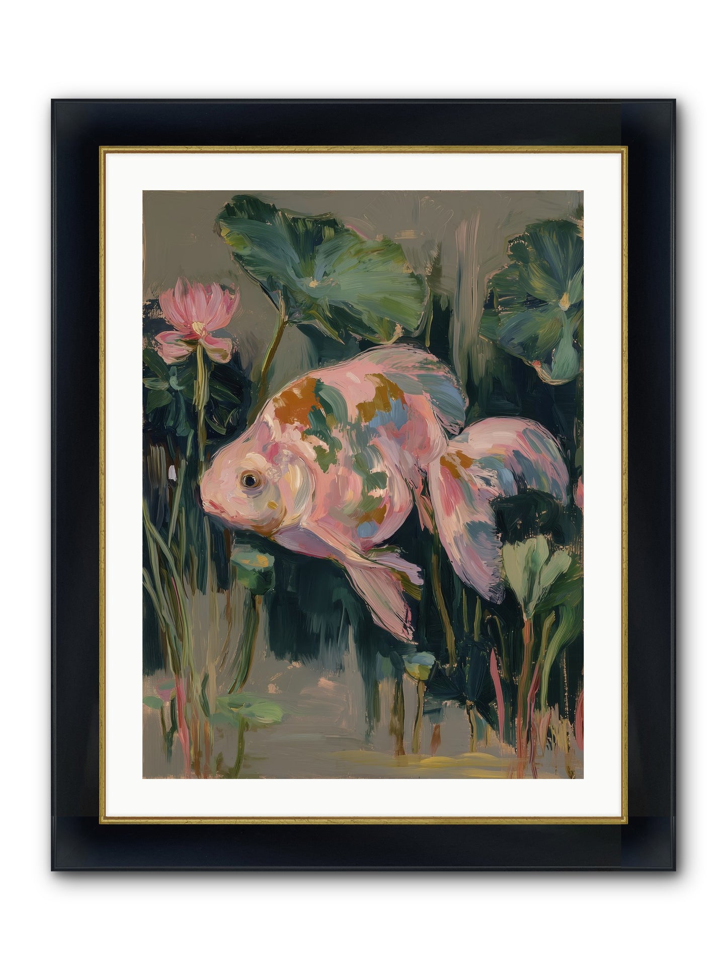 Impossible Beauty Framed Print - Wide Black w/Gold 24x32