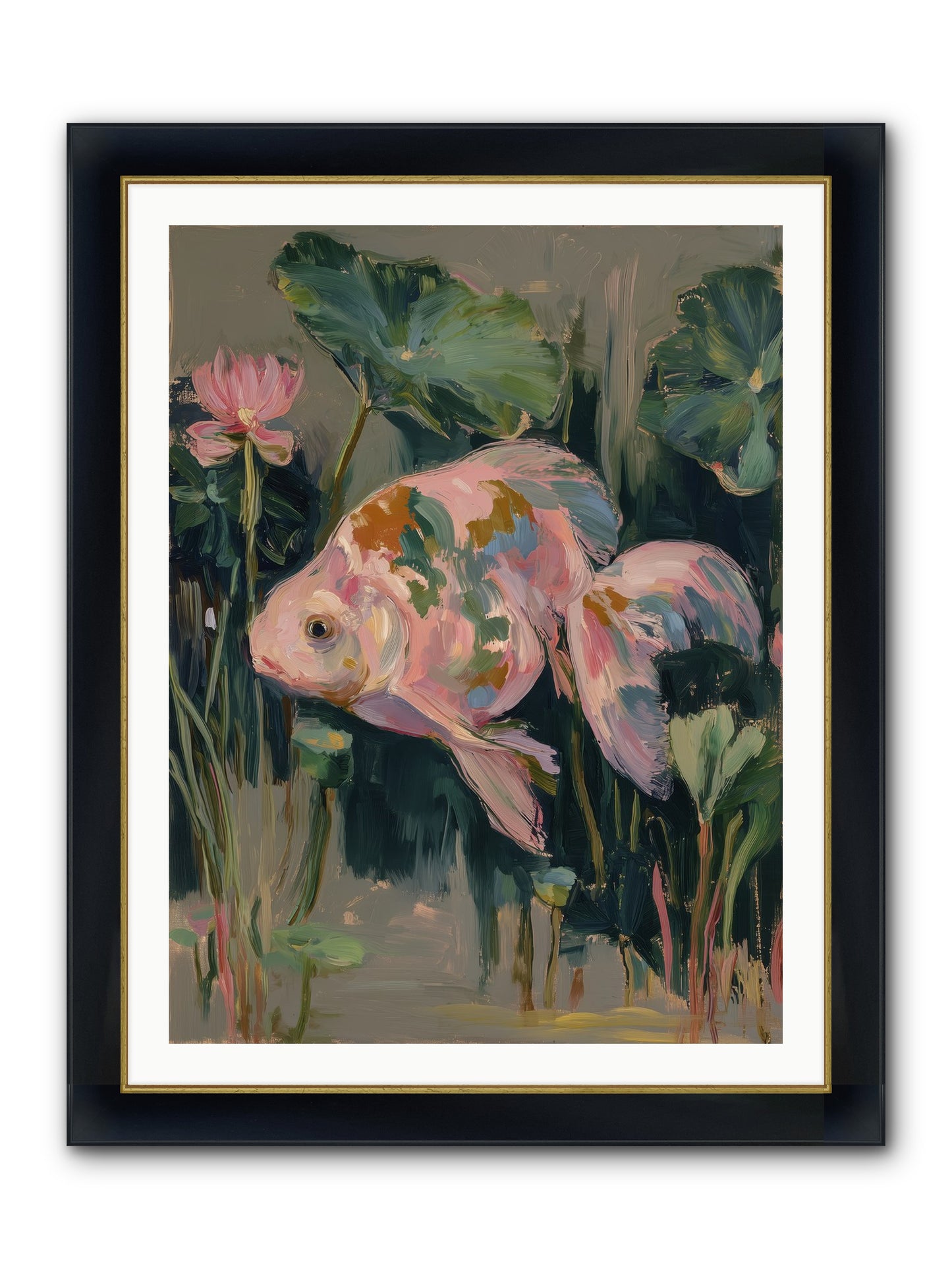 Impossible Beauty Framed Print - Wide Black w/Gold 30x40