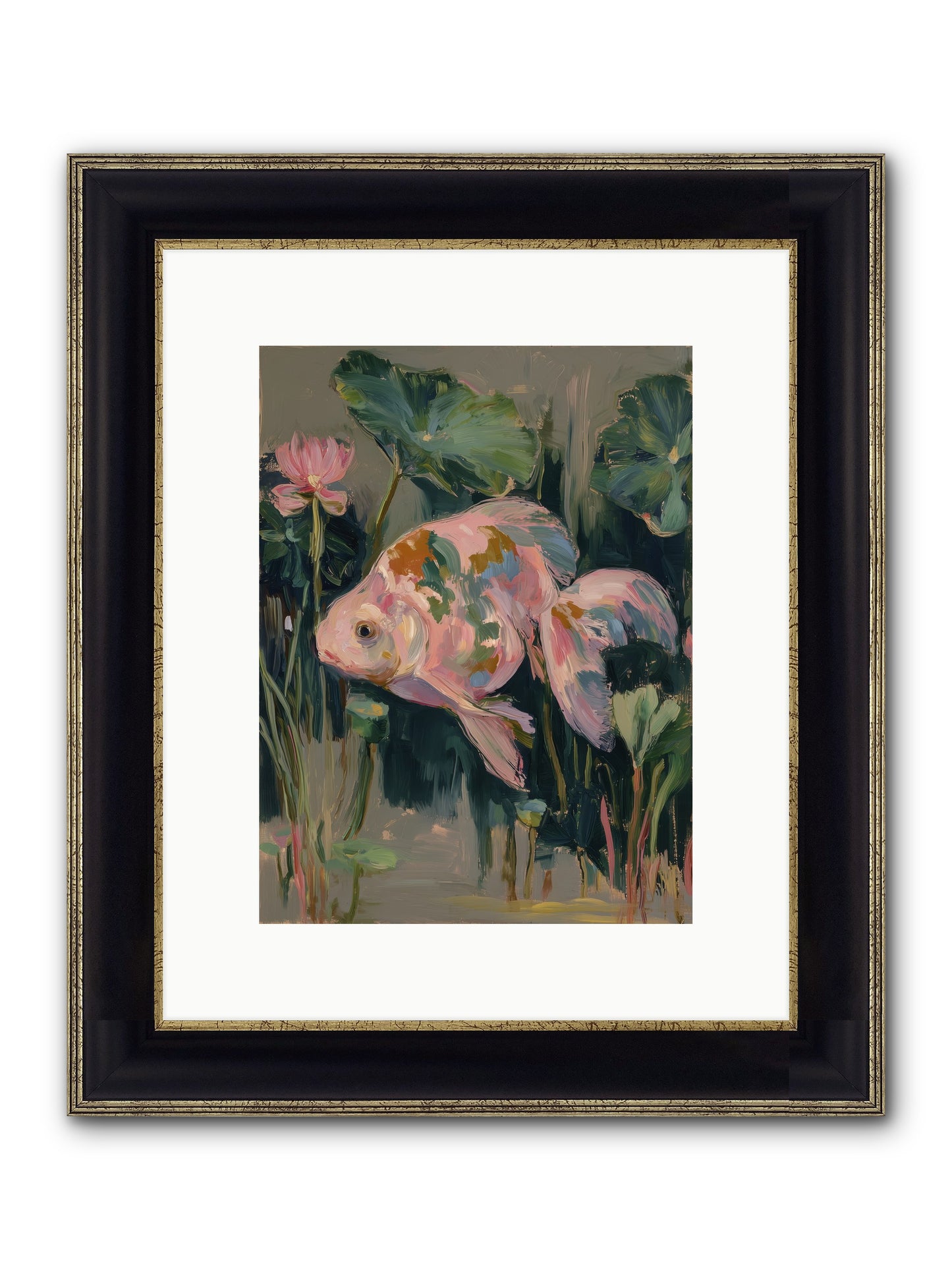Impossible Beauty Framed Print - Black & Gold 9x12
