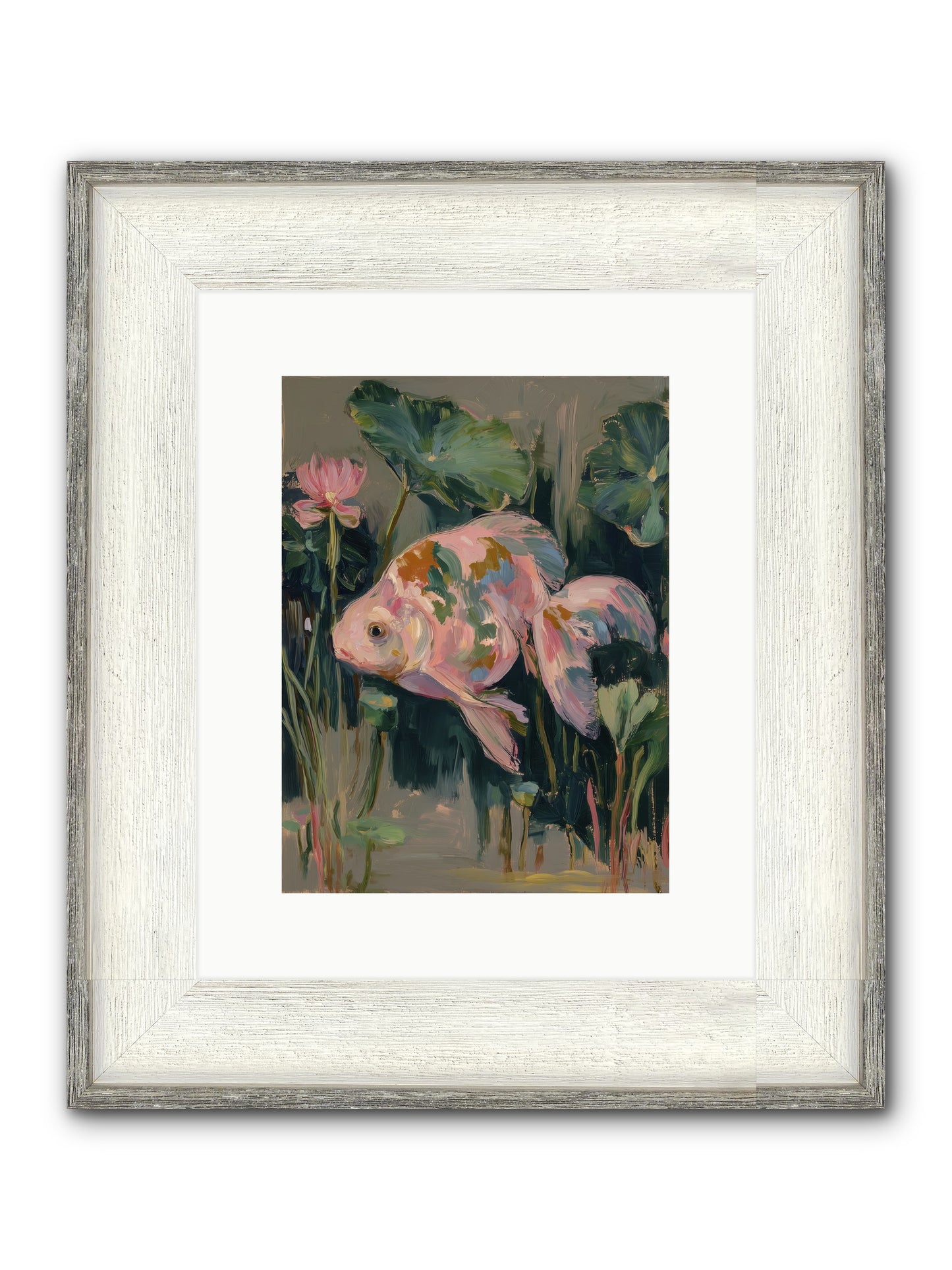 Impossible Beauty Framed Print - Driftwood White 9x12
