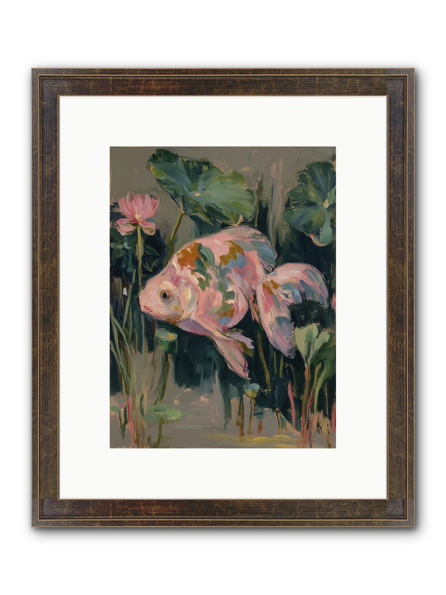 Impossible Beauty Framed Print - Slimwoods Black/Gold 9x12