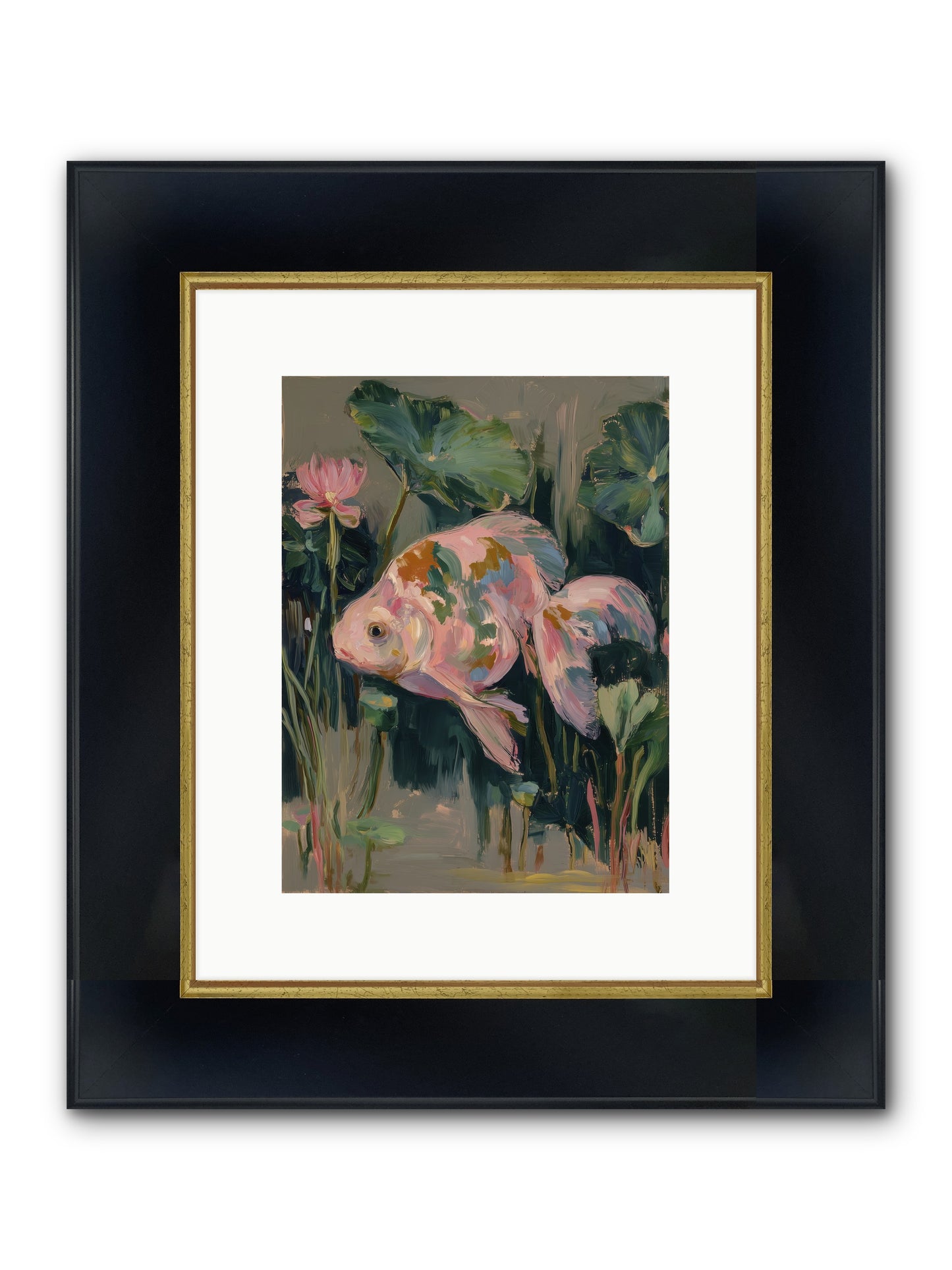 Impossible Beauty Framed Print - Wide Black w/Gold 9x12
