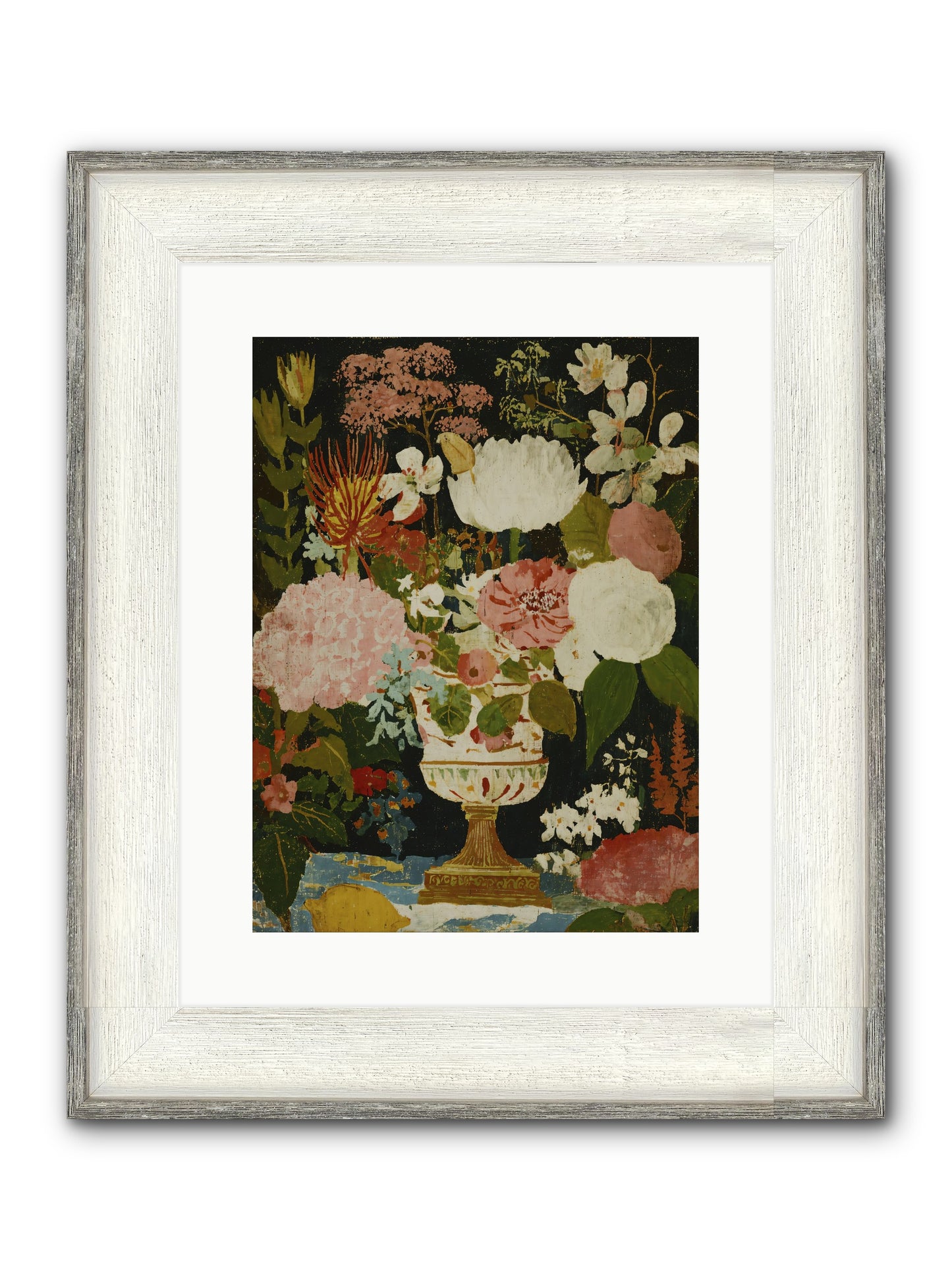 In A Word, Lovely Framed Print - Driftwood White 12x16
