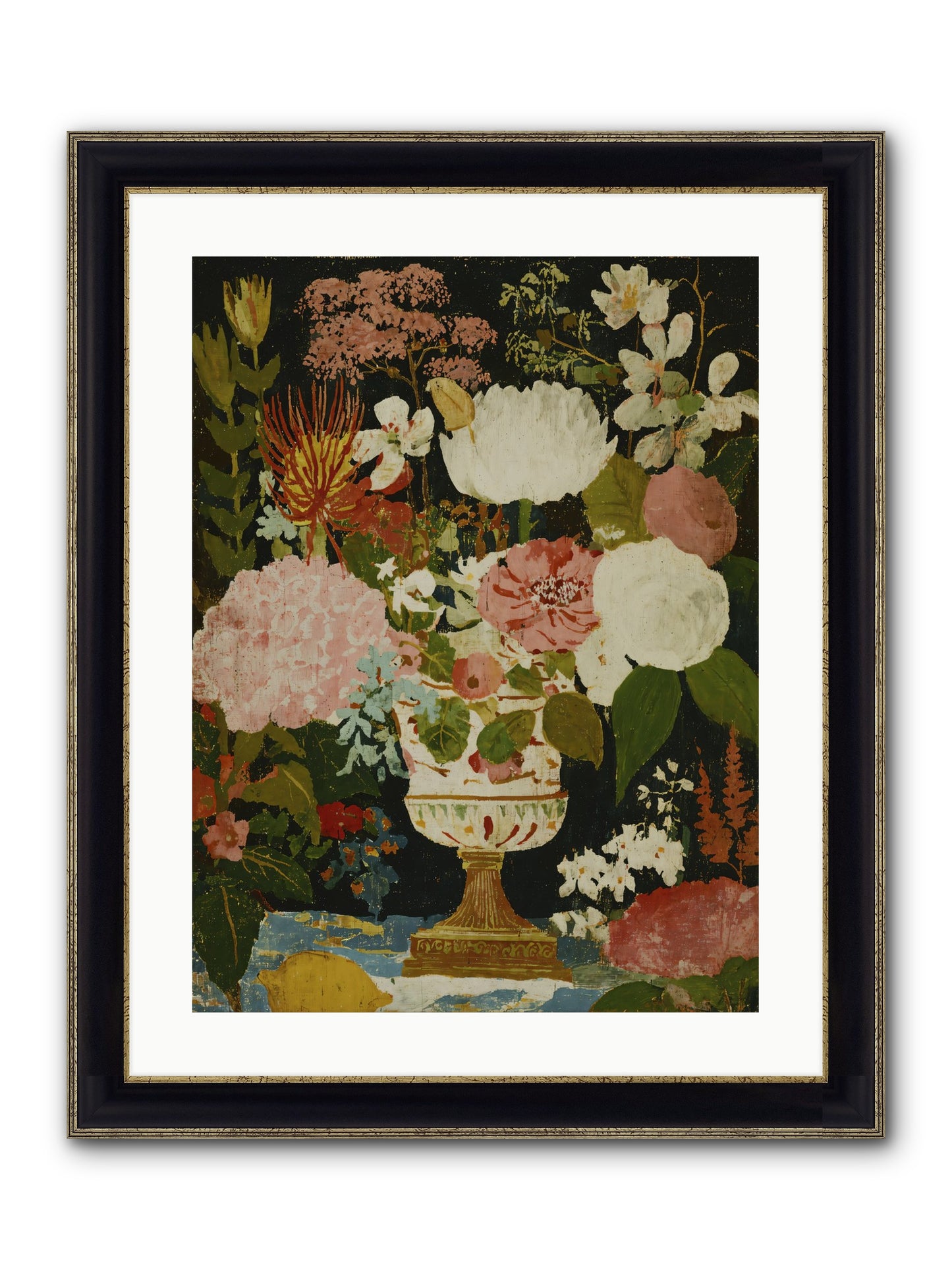 In A Word, Lovely Framed Print - Black & Gold 18x24
