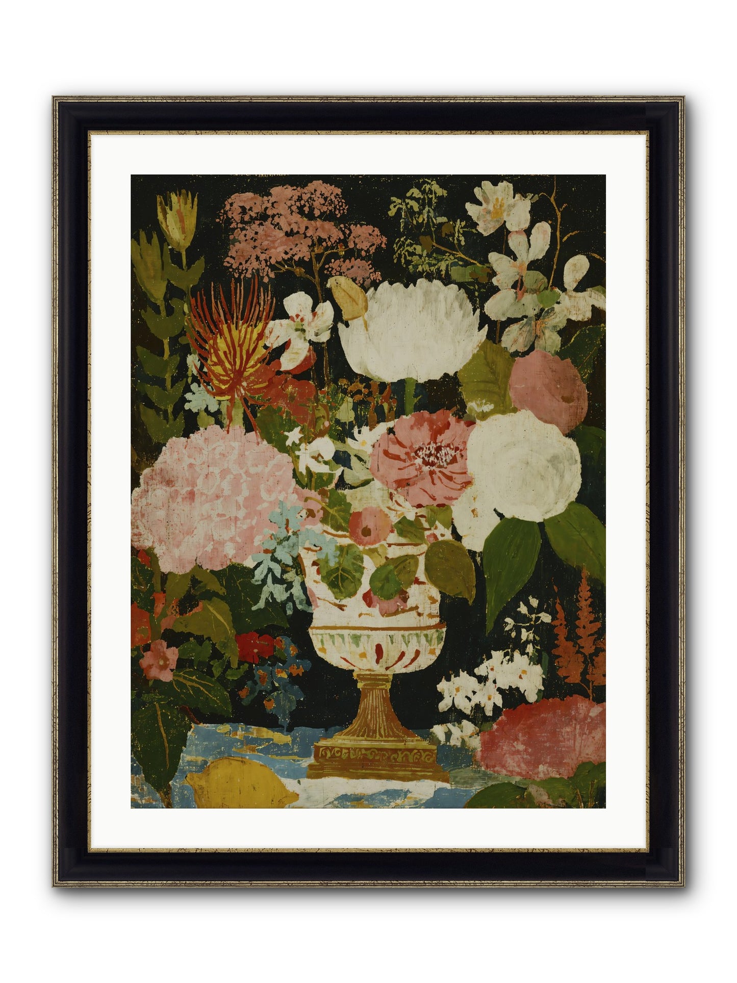 In A Word, Lovely Framed Print - Black & Gold 24x32