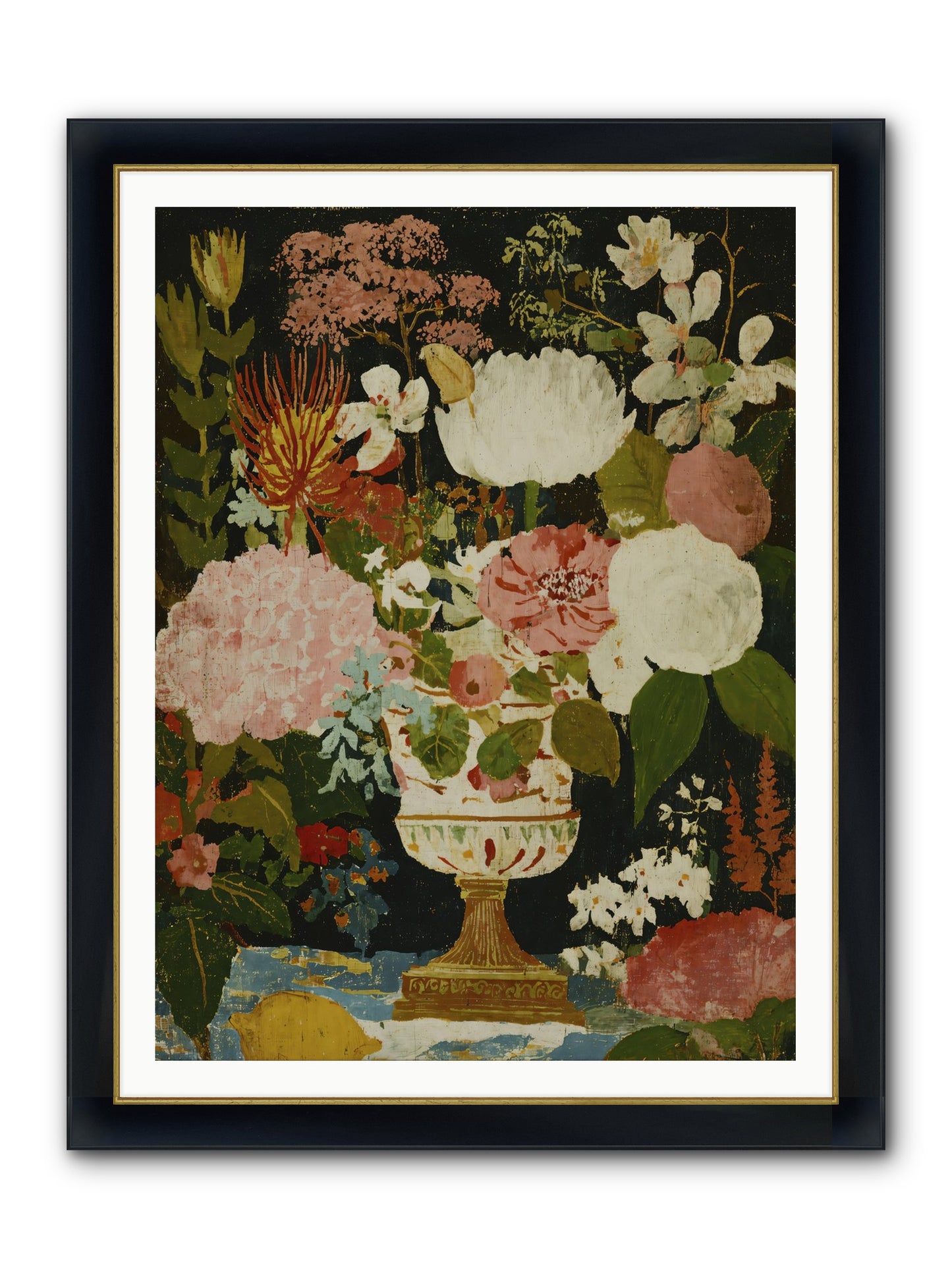 In A Word, Lovely Framed Print - Wide Black w/Gold 36x48