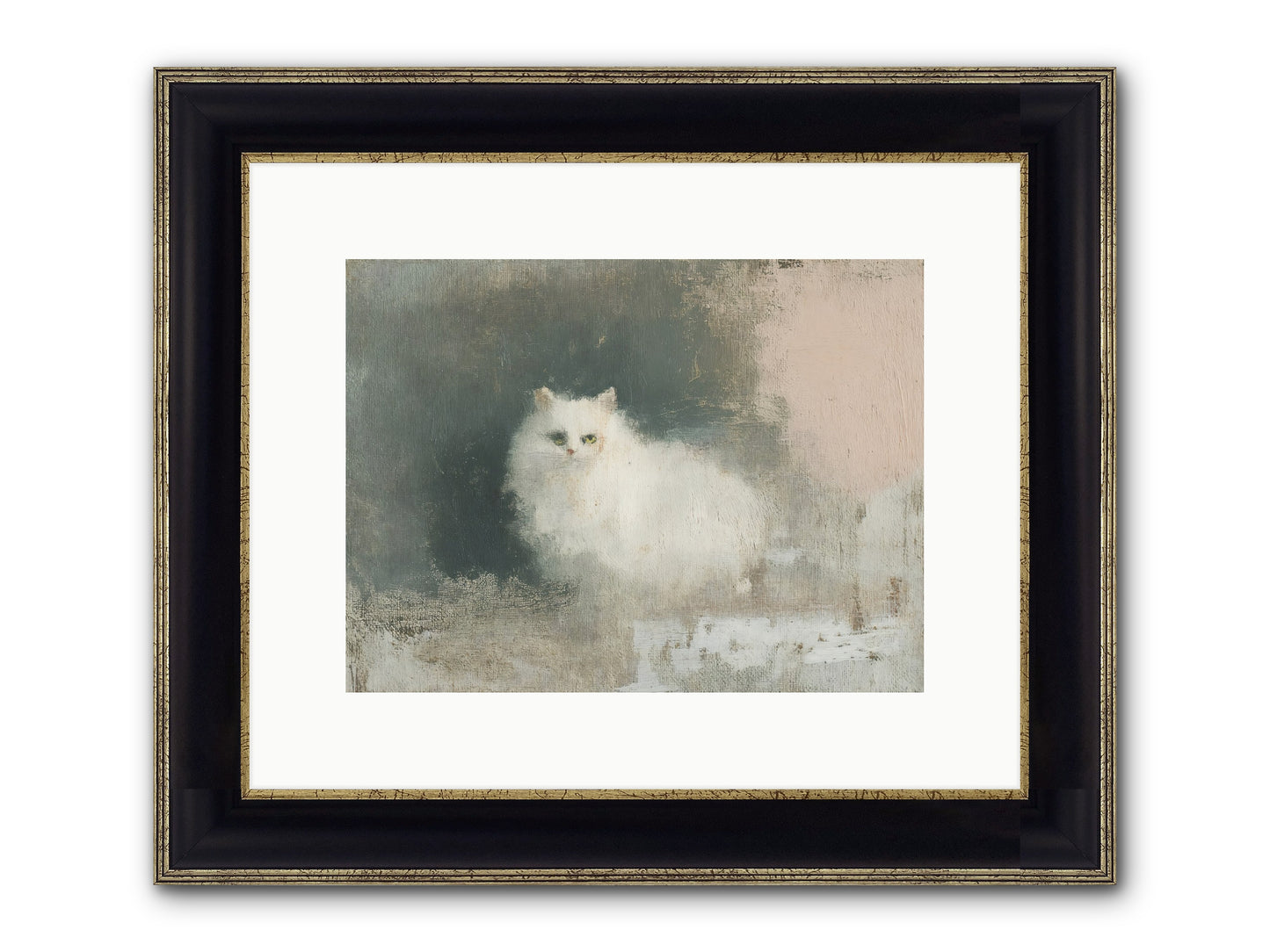 In Due Time Framed Print - Black & Gold 12x9
