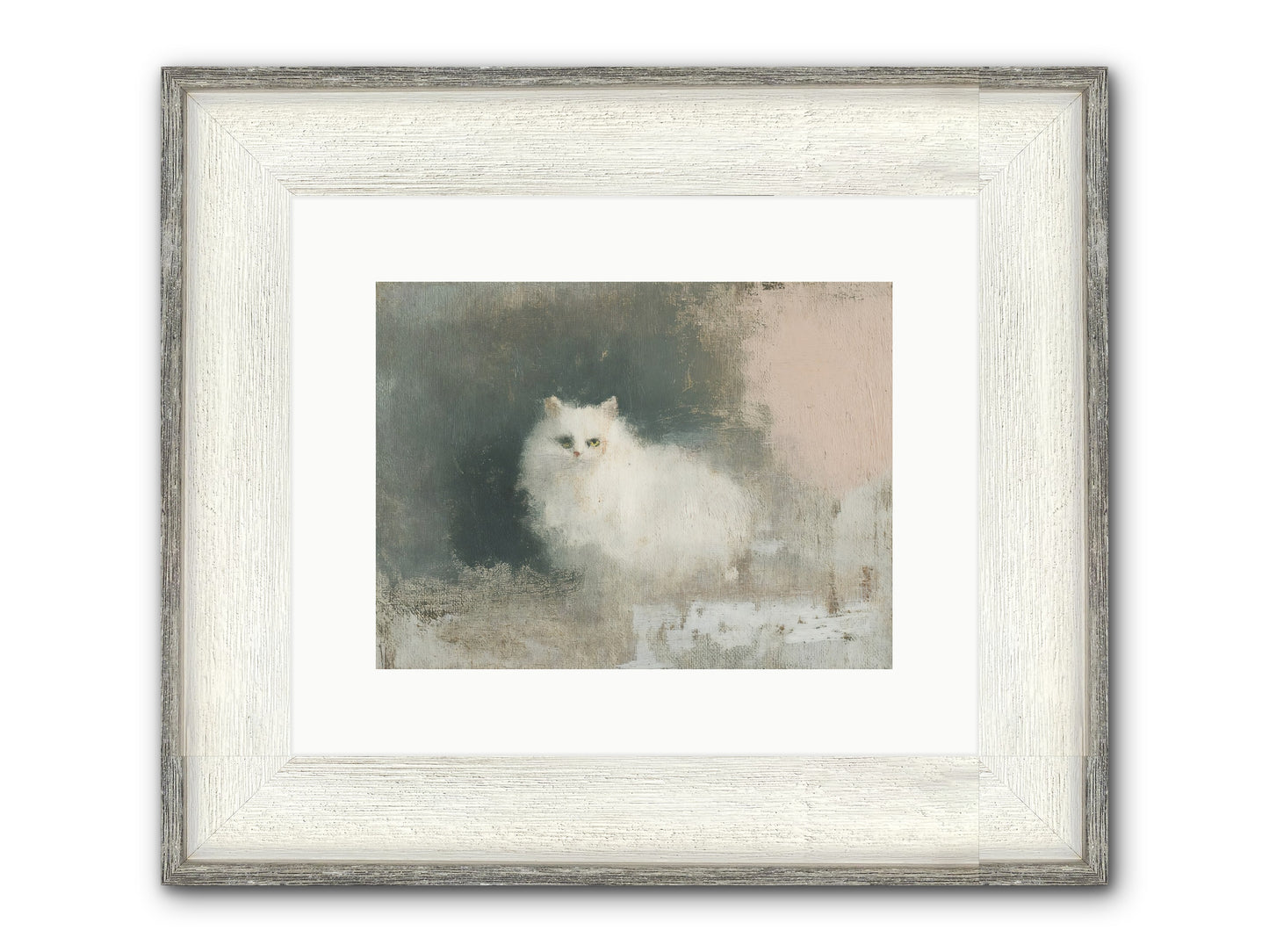 In Due Time Framed Print - Driftwood White 12x9