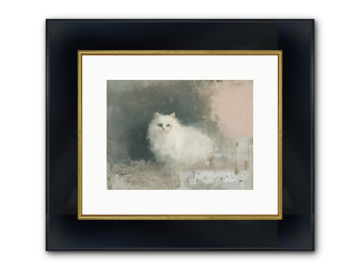In Due Time Framed Print - Wide Black w/Gold 12x9