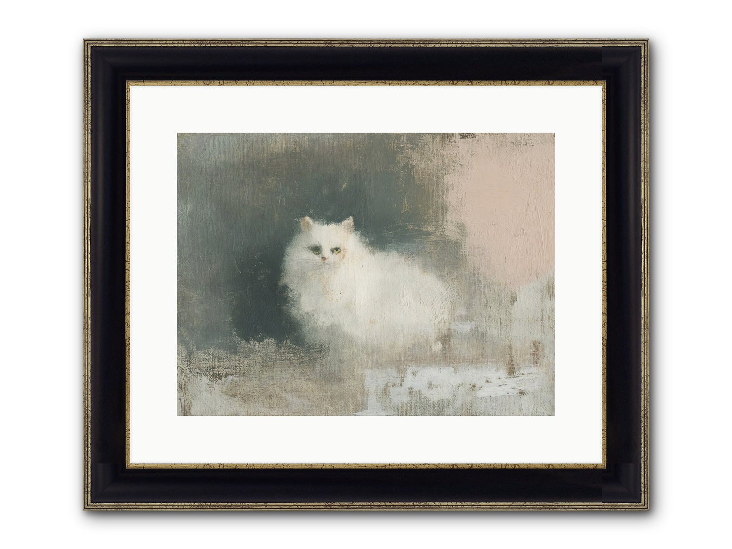 In Due Time Framed Print - Black & Gold 16x12