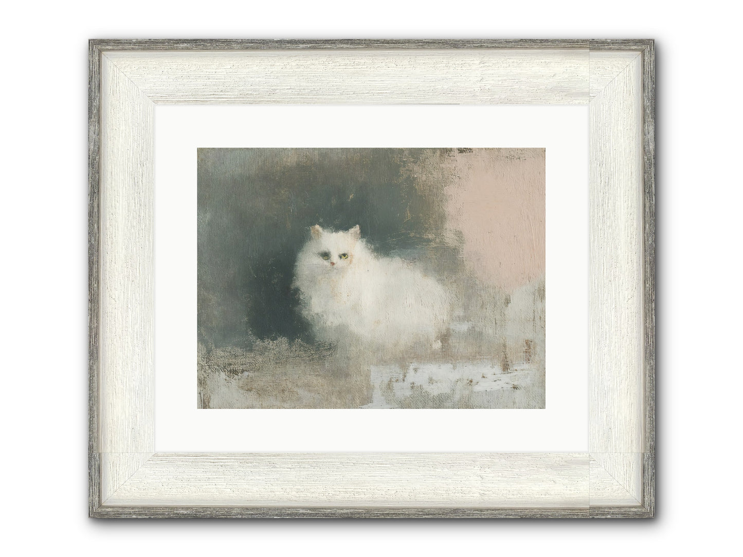 In Due Time Framed Print - Driftwood White 16x12