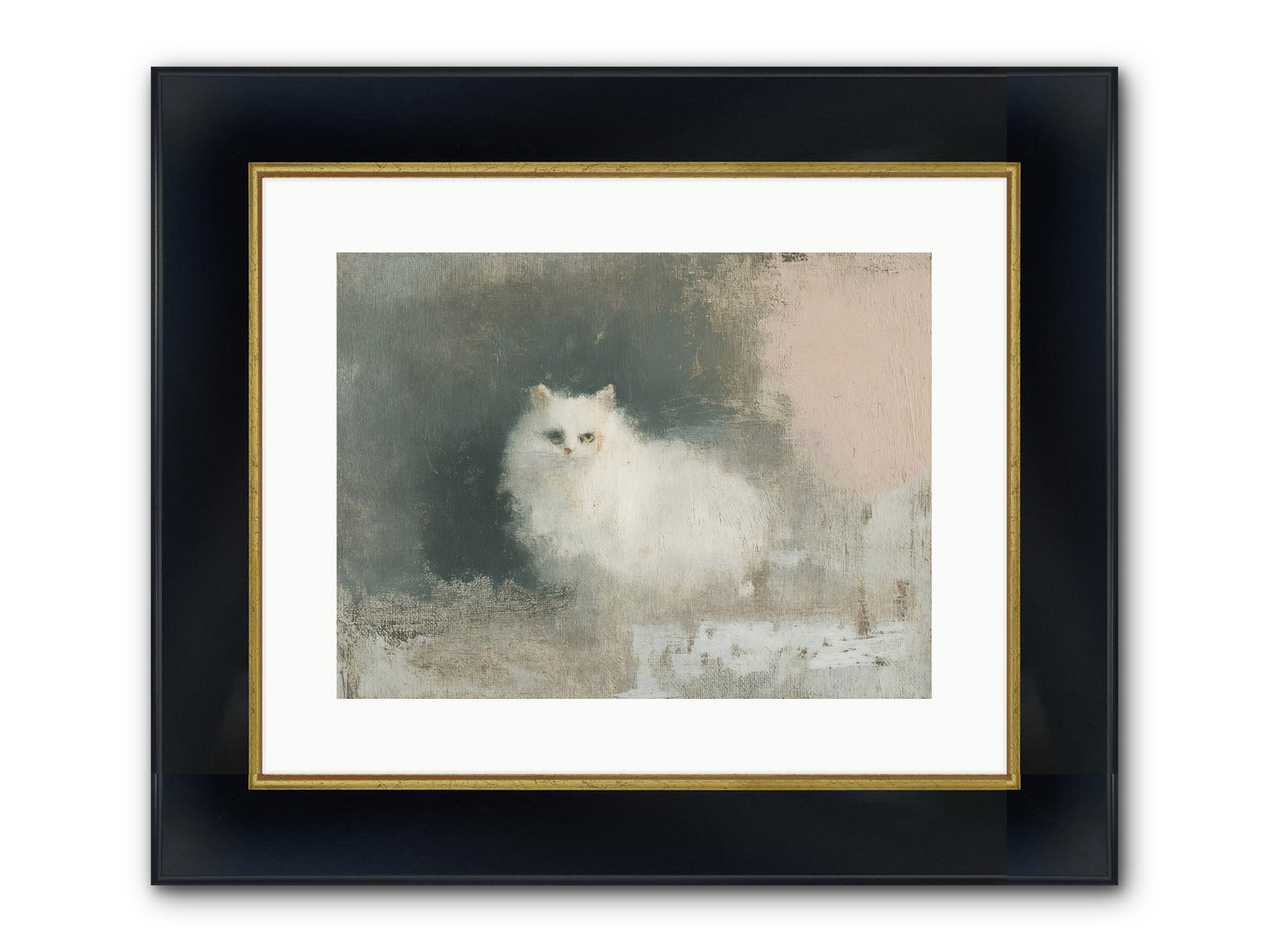 In Due Time Framed Print - Wide Black w/Gold 16x12