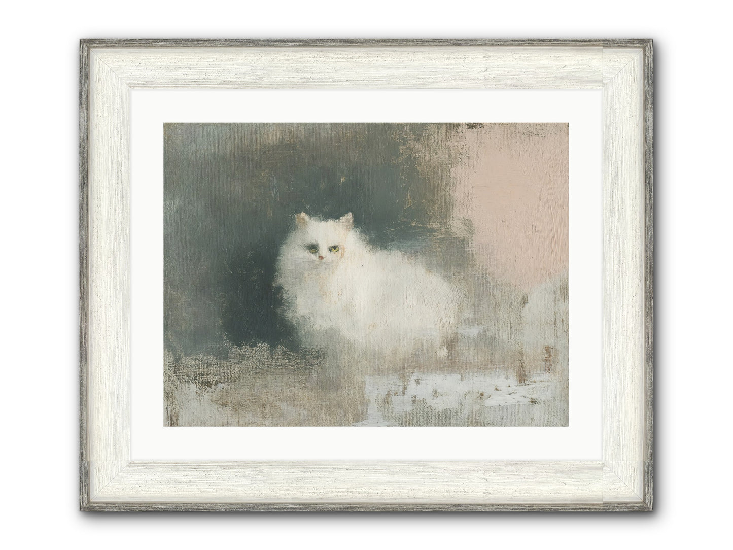 In Due Time Framed Print - Driftwood White 24x18