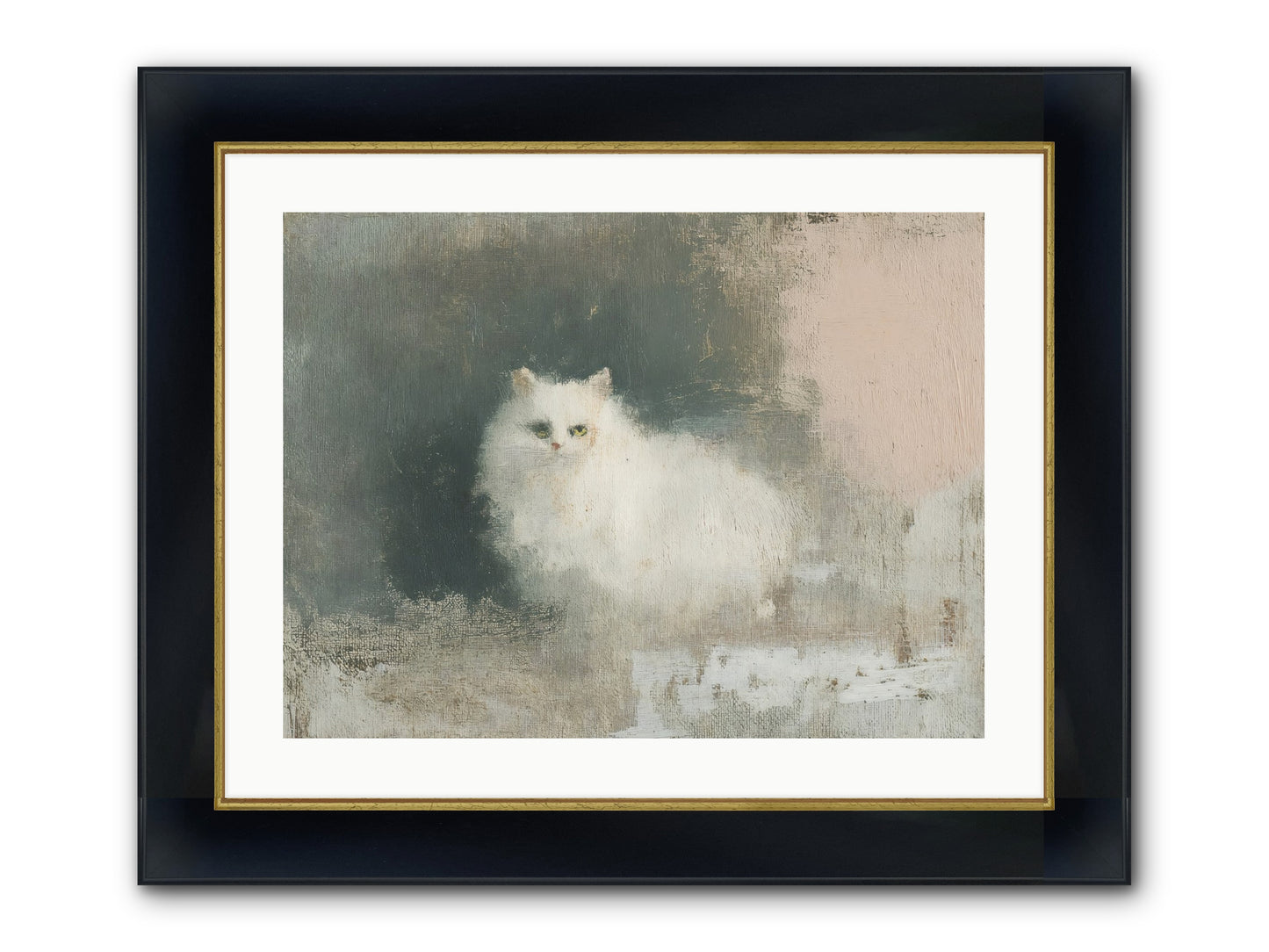 In Due Time Framed Print - Wide Black w/Gold 24x18