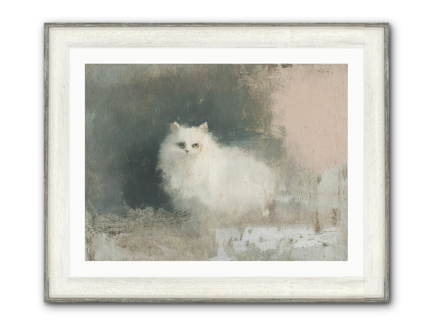 In Due Time Framed Print - Driftwood White 32x24