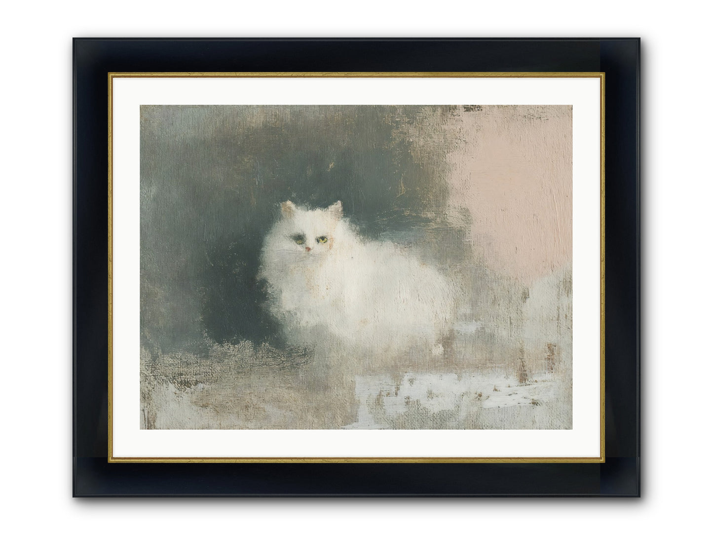 In Due Time Framed Print - Wide Black w/Gold 32x24