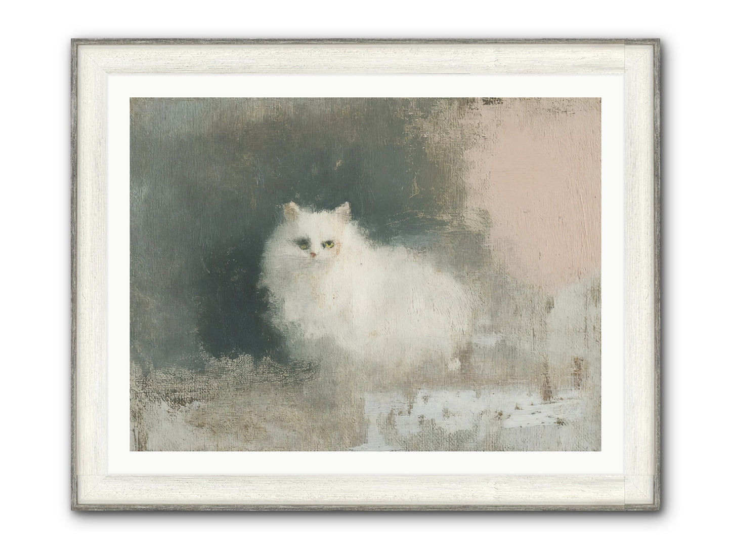 In Due Time Framed Print - Driftwood White 40x30