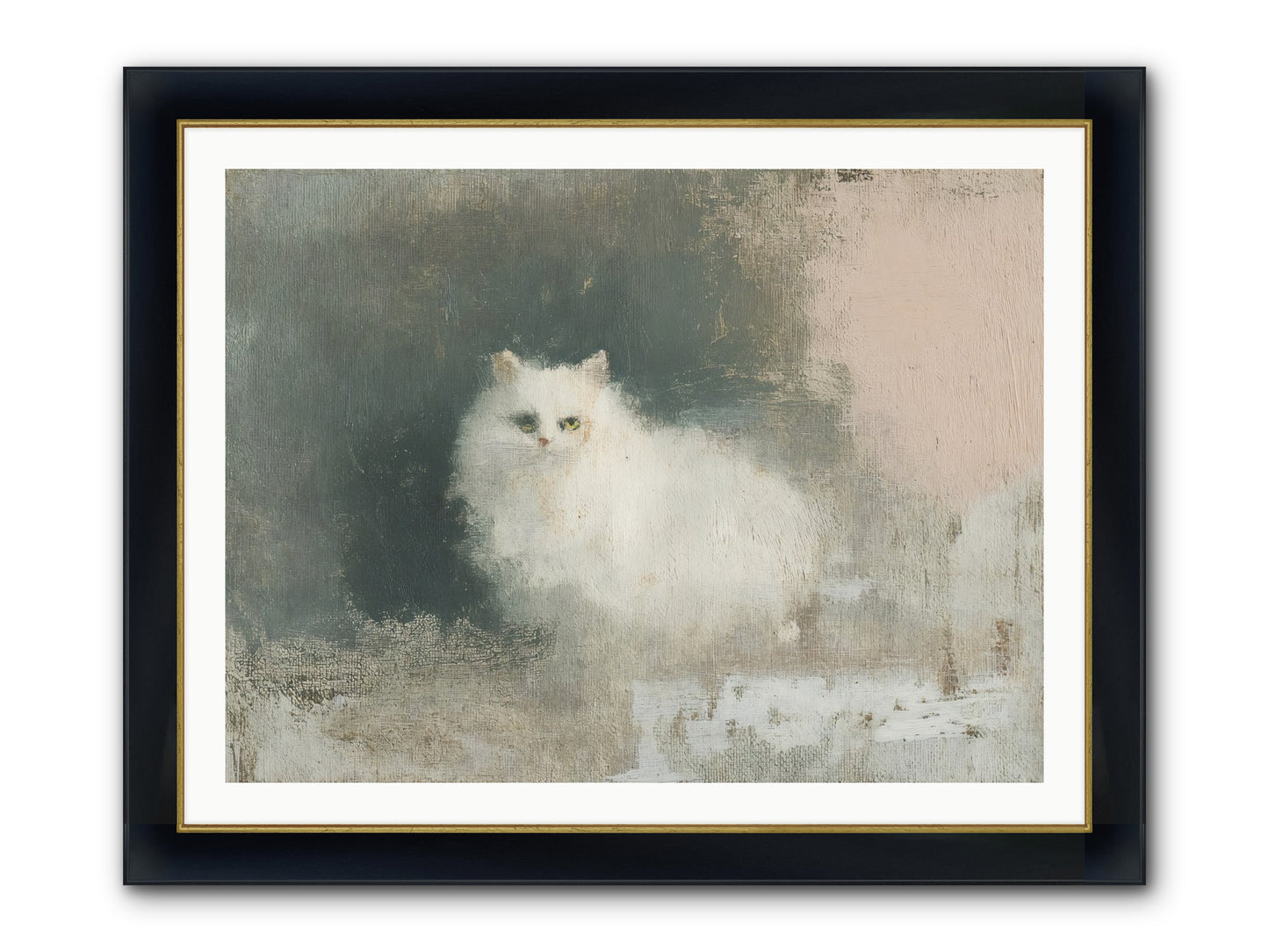 In Due Time Framed Print - Wide Black w/Gold 40x30