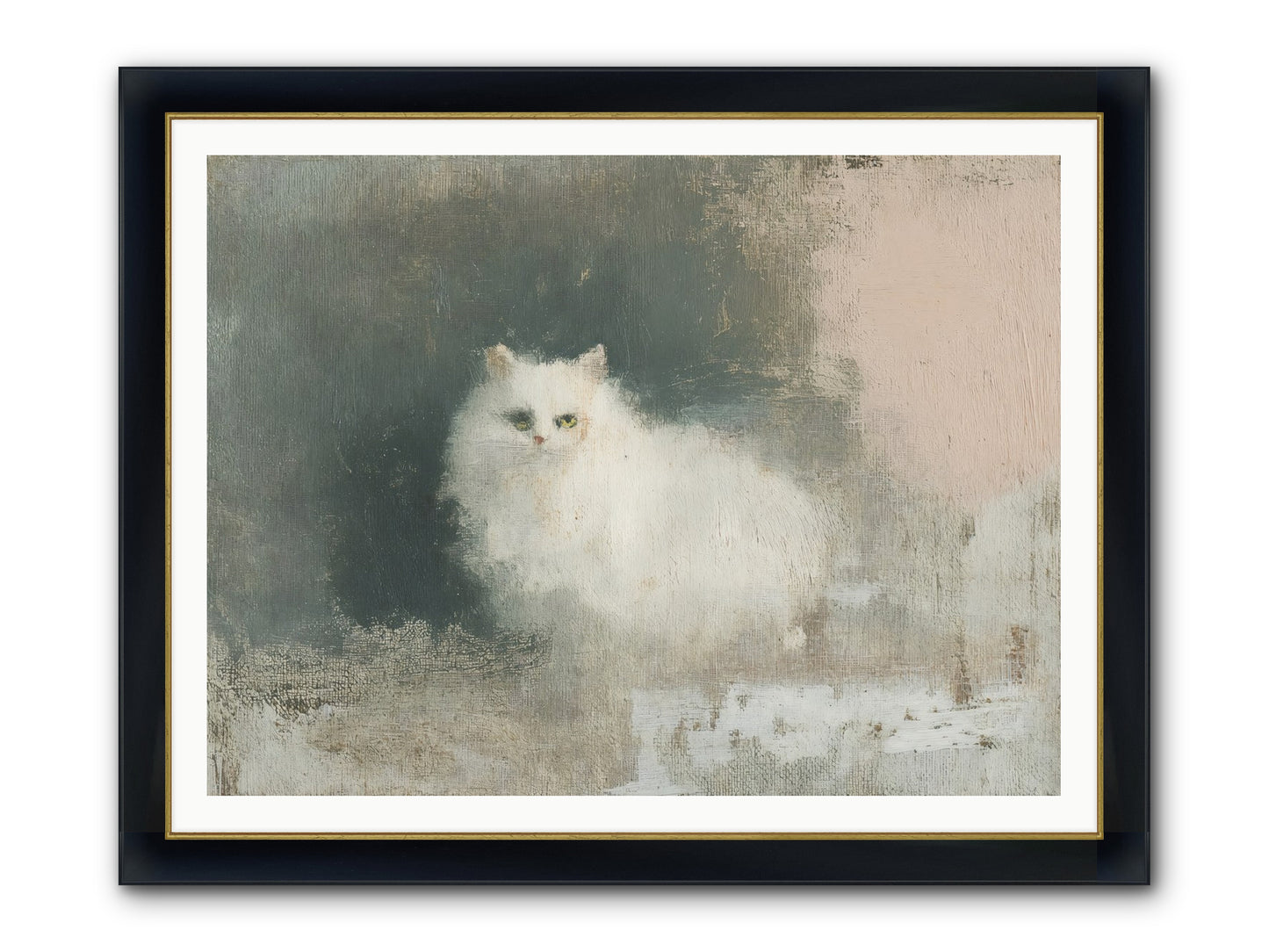 In Due Time Framed Print - Wide Black w/Gold 48x36