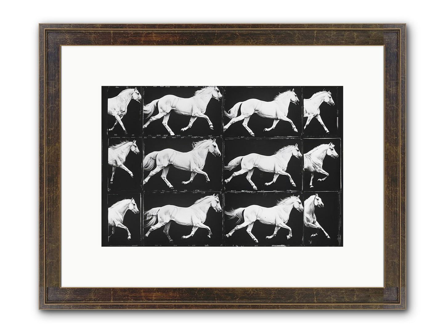 In Motion Framed Print - Slimwoods Black/Gold 12x8