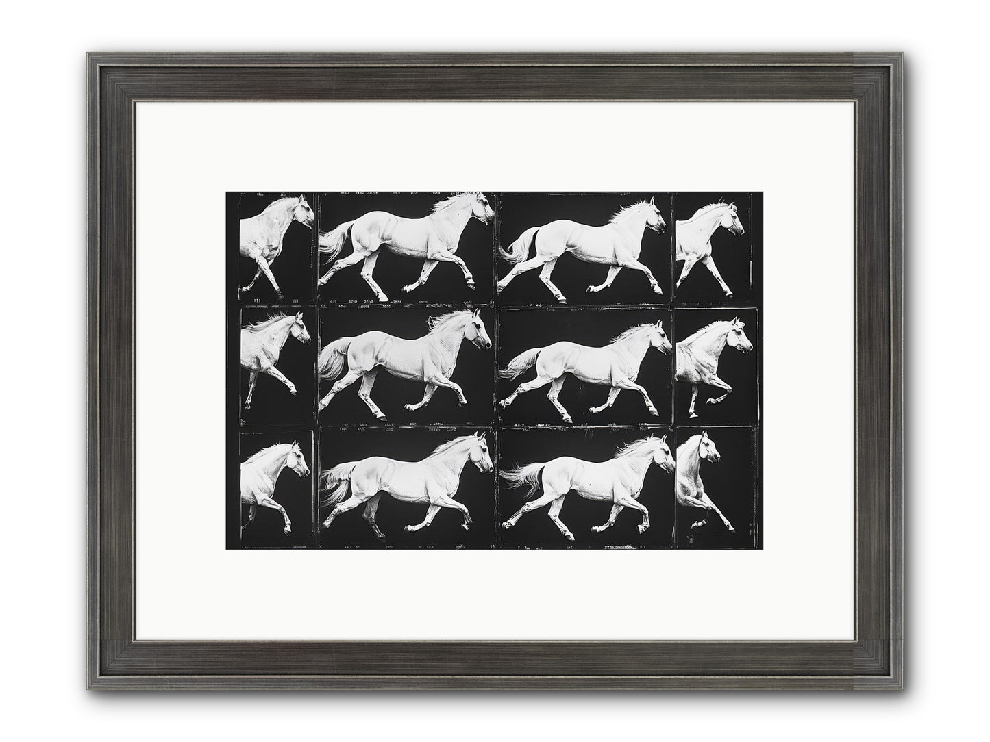 In Motion Framed Print - Slimwoods Black/Silver 12x8