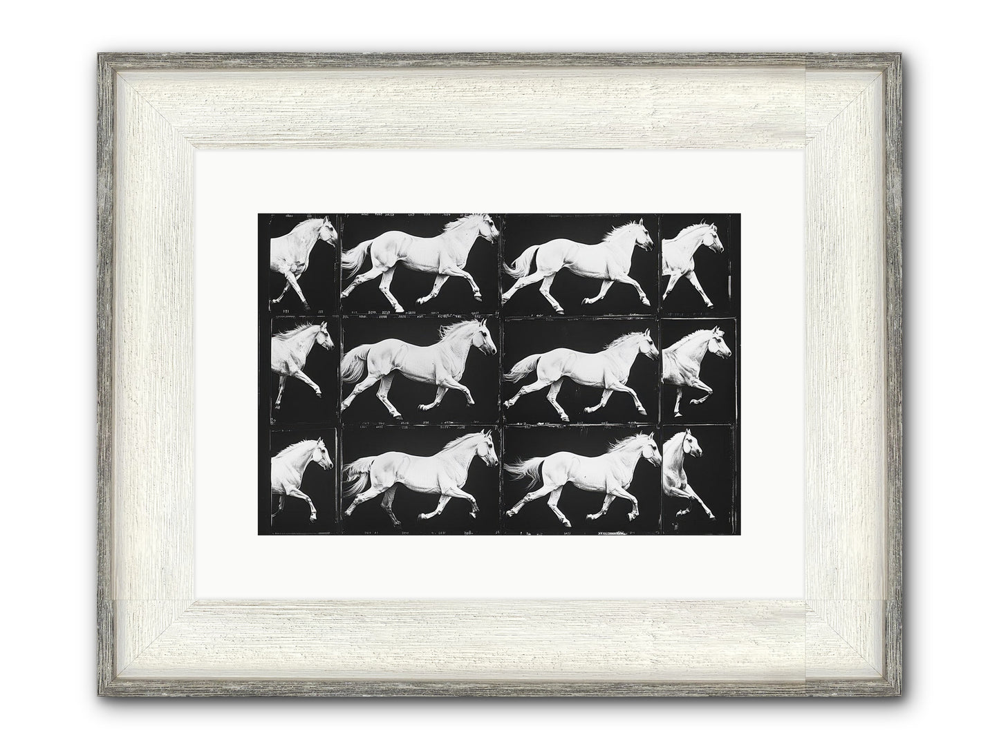In Motion Framed Print - Driftwood White 15x10