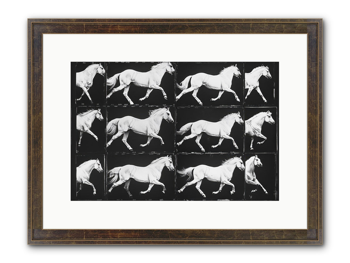 In Motion Framed Print - Slimwoods Black/Gold 15x10