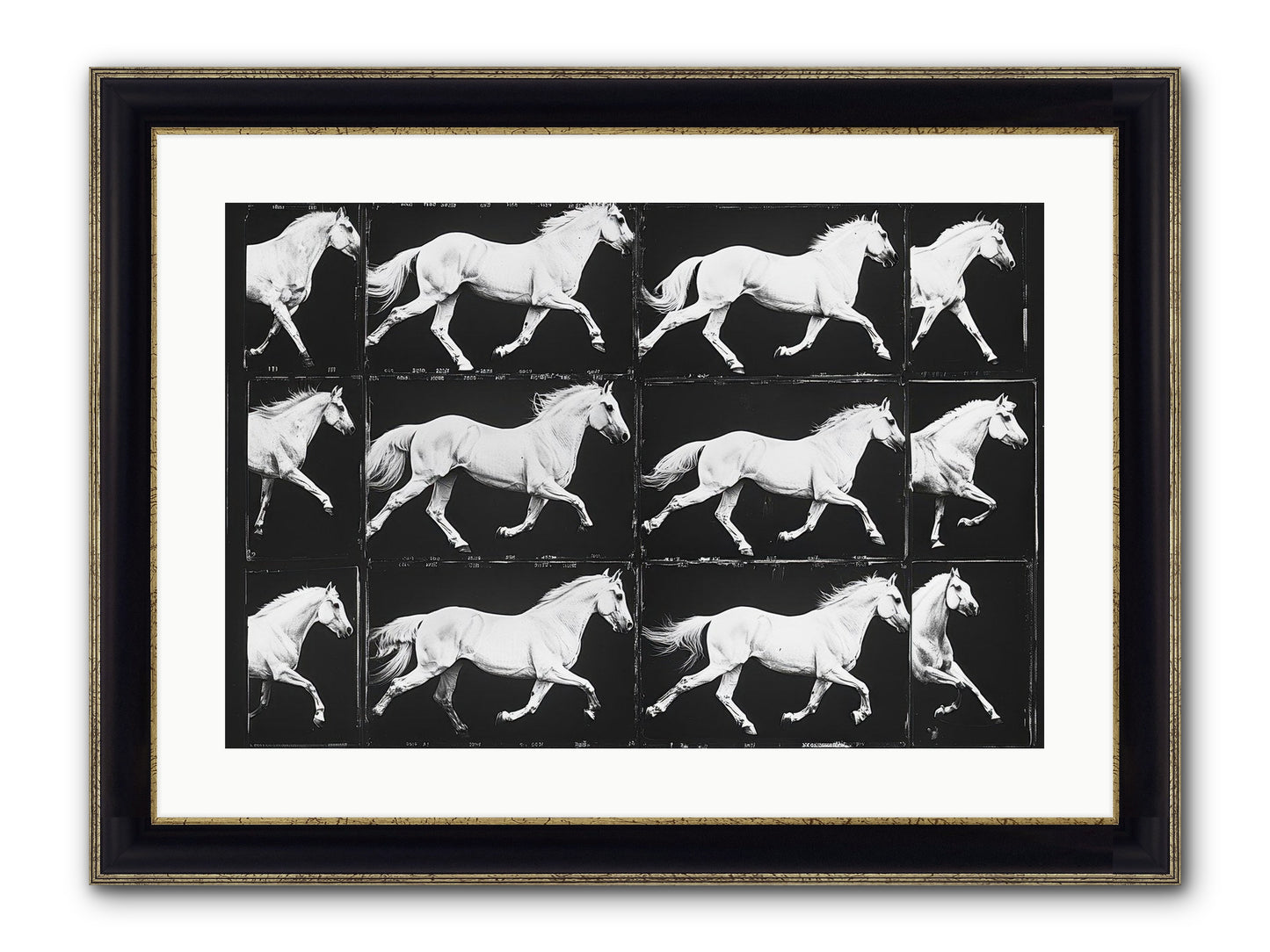In Motion Framed Print - Black & Gold 24x16