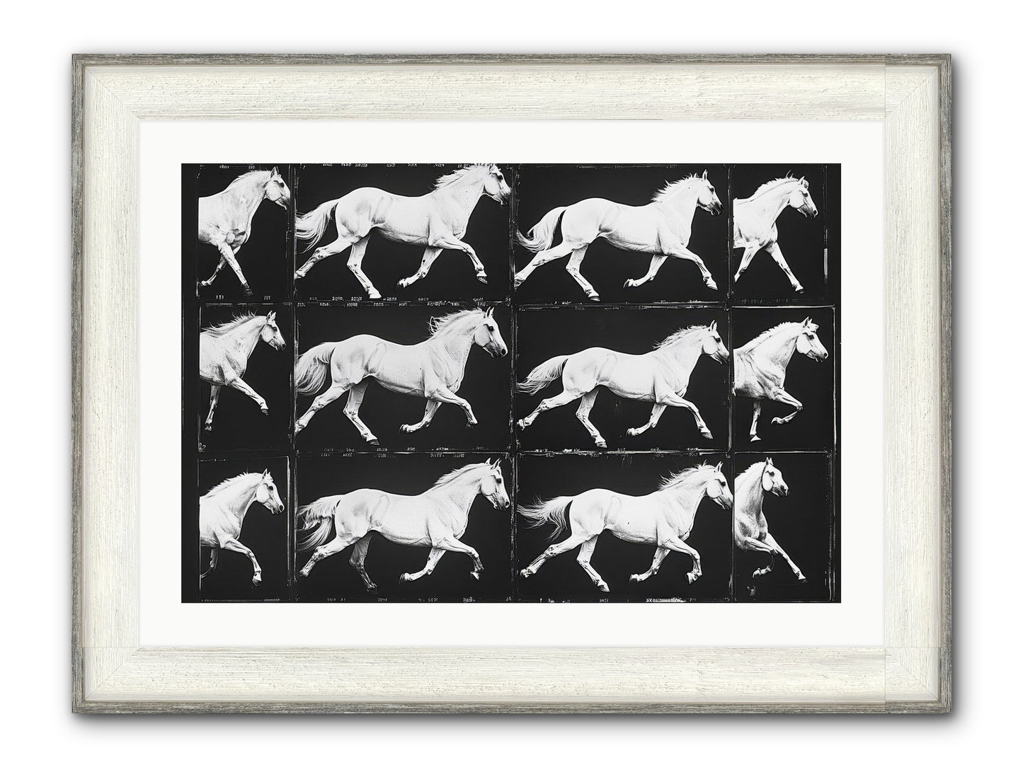 In Motion Framed Print - Driftwood White 30x20