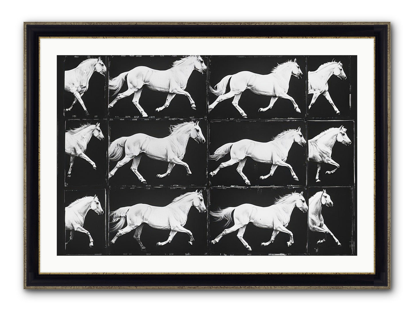 In Motion Framed Print - Black & Gold 36x24