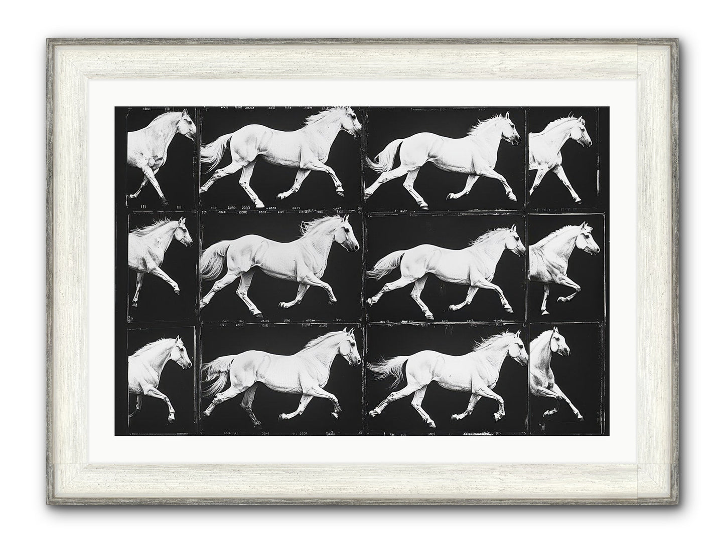 In Motion Framed Print - Driftwood White 36x24