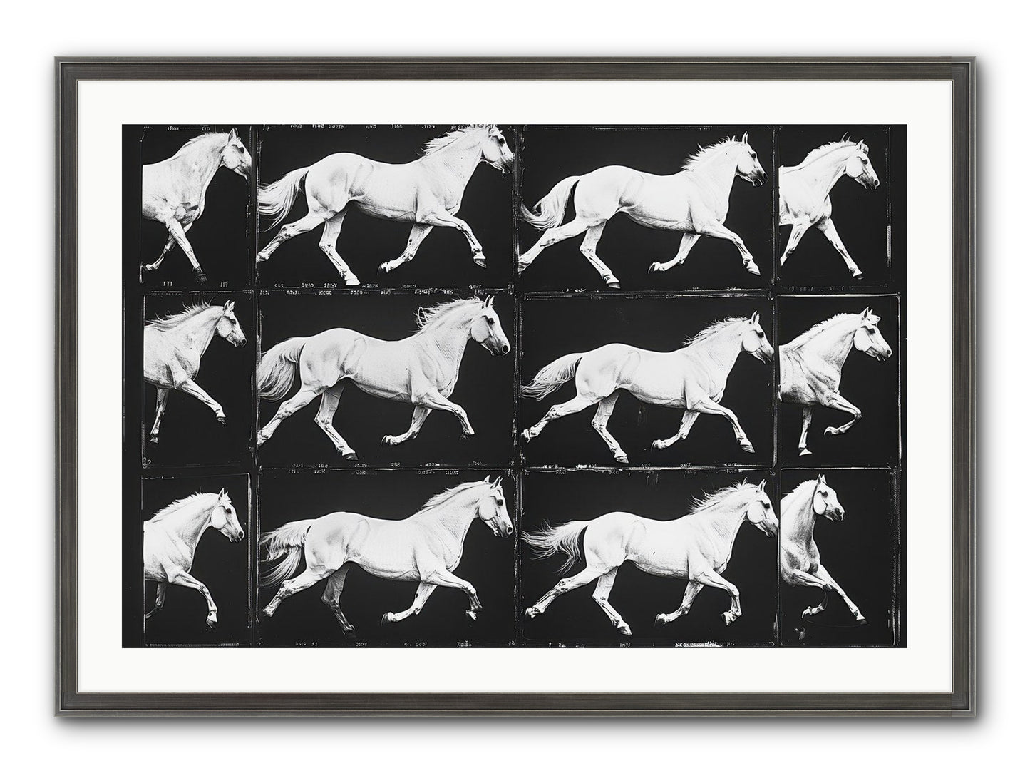 In Motion Framed Print - Slimwoods Black/Silver 36x24