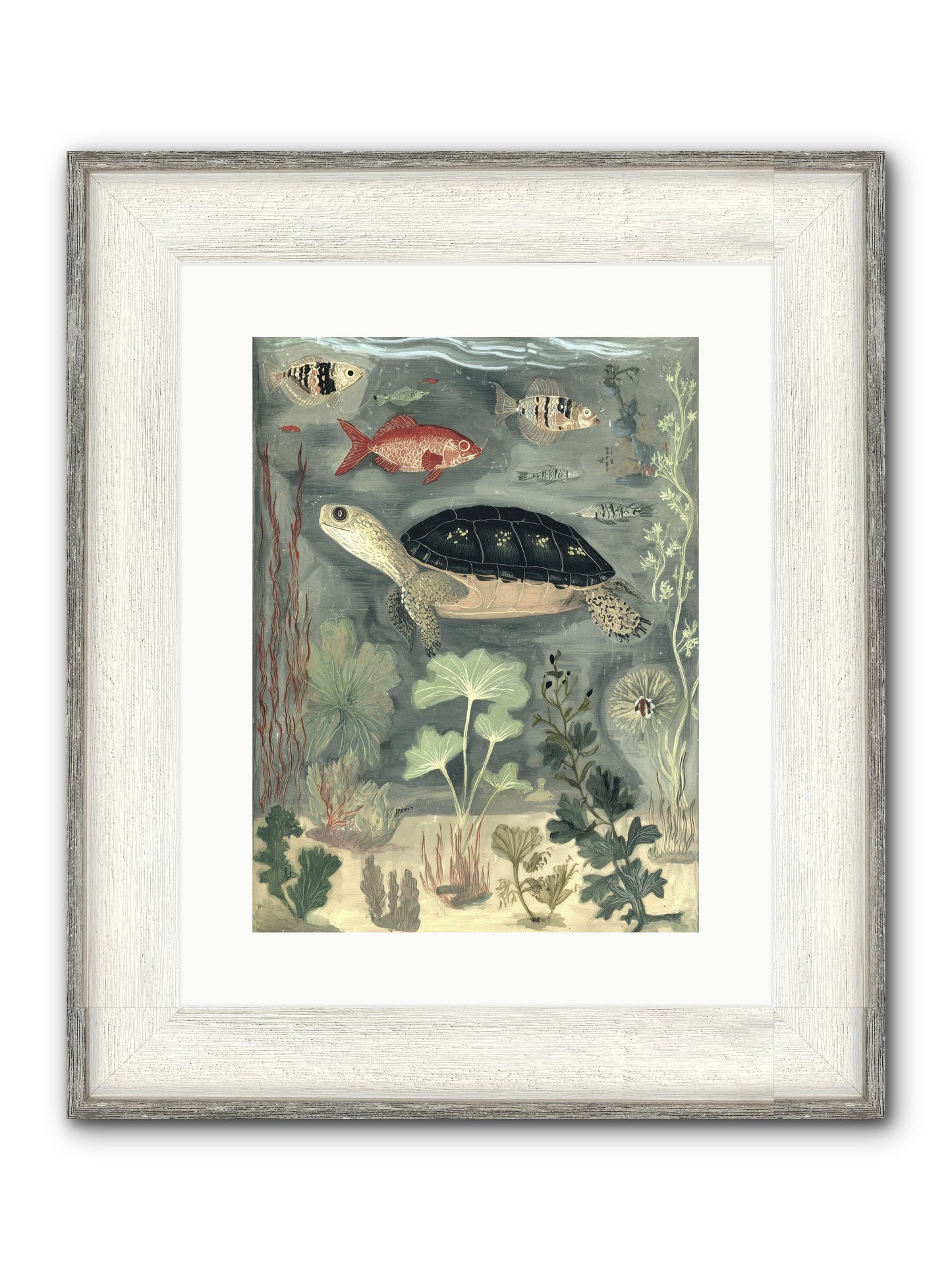 In Nature's Crown Framed Print - Driftwood White 12x16