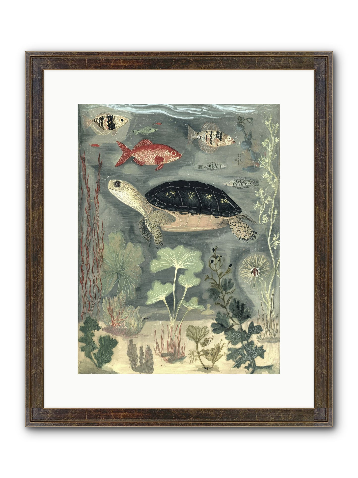 In Nature's Crown Framed Print - Slimwoods Black/Gold 12x16