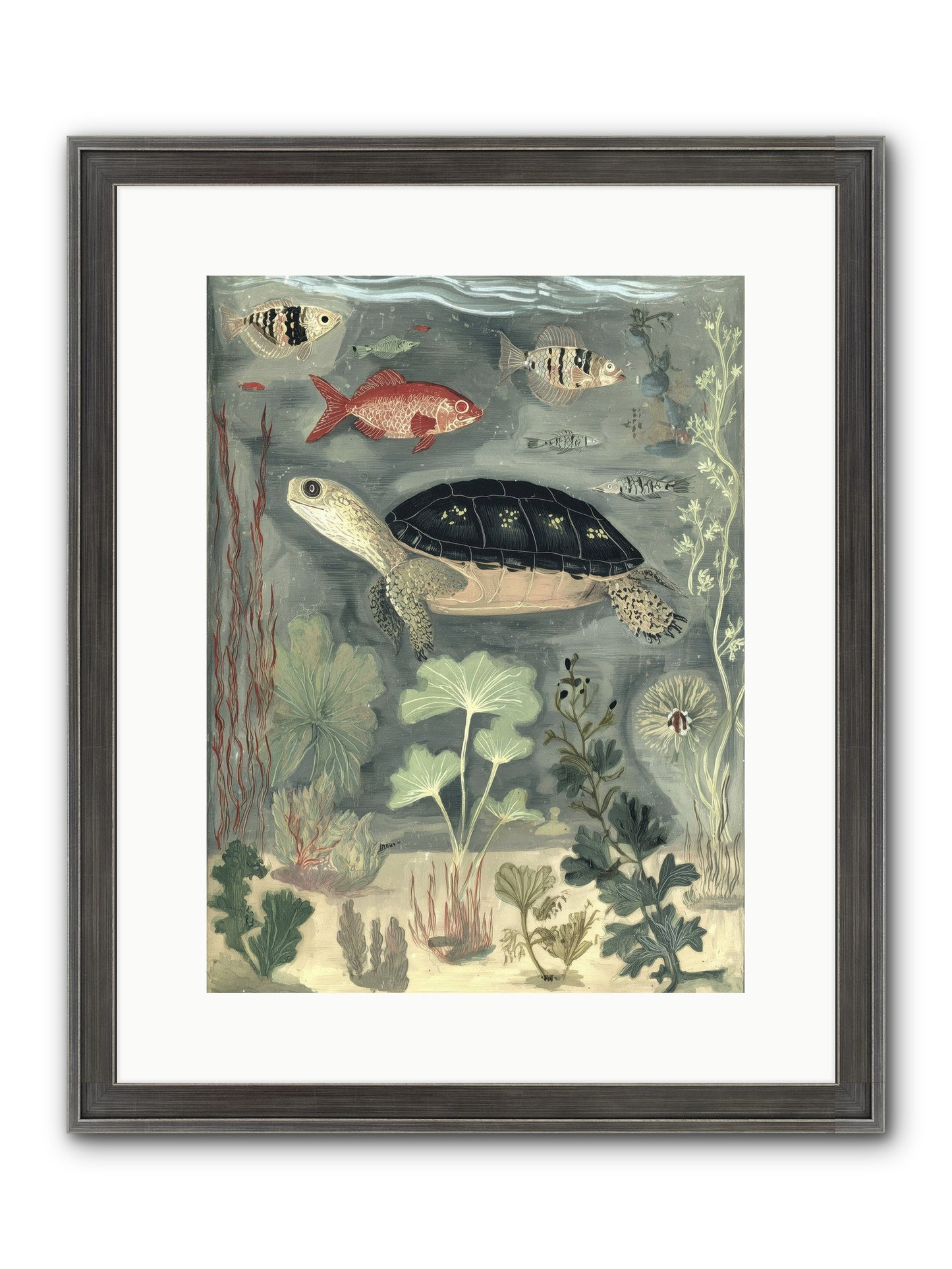 In Nature's Crown Framed Print - Slimwoods Black/Silver 12x16