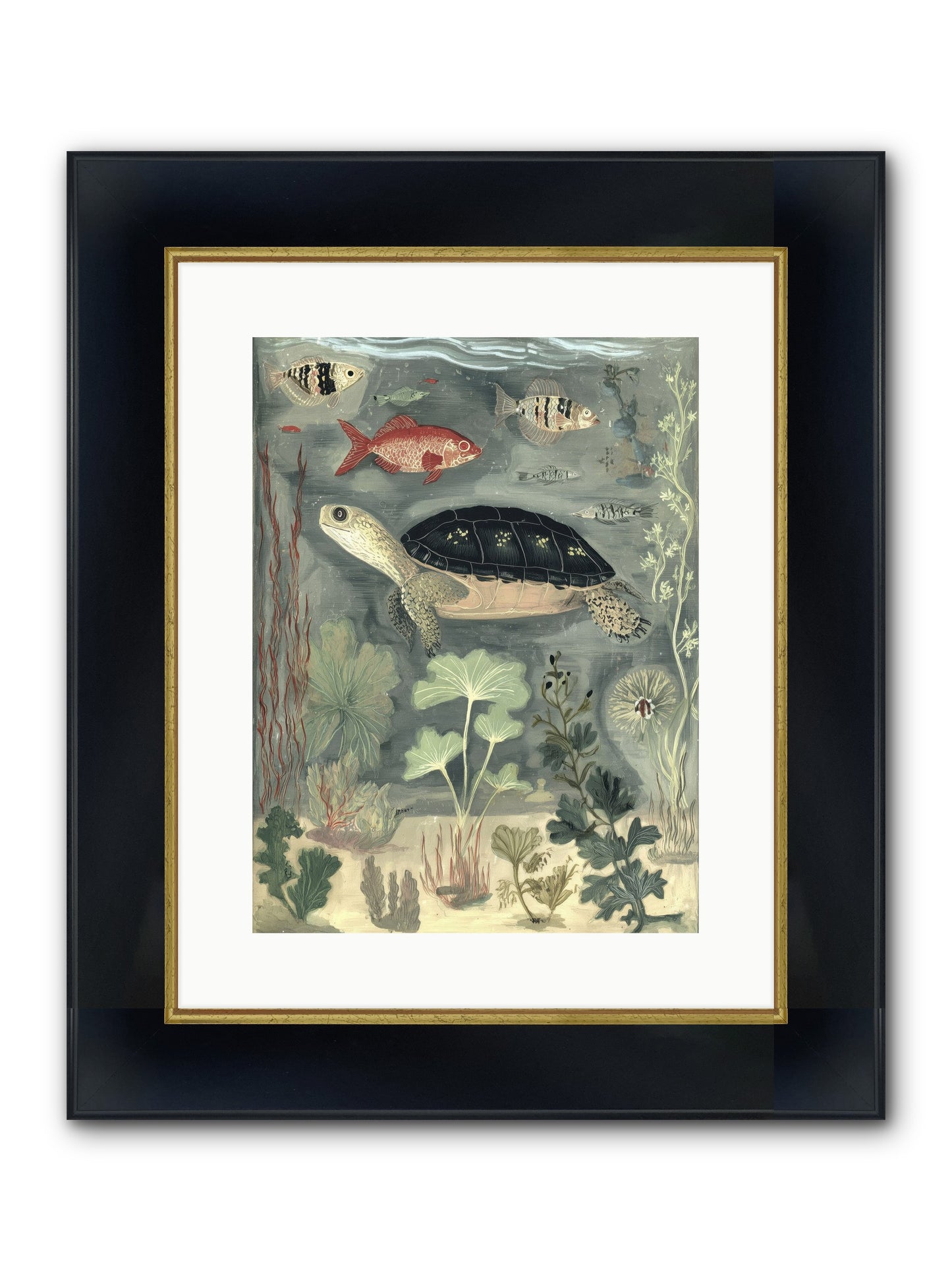 In Nature's Crown Framed Print - Wide Black w/Gold 12x16
