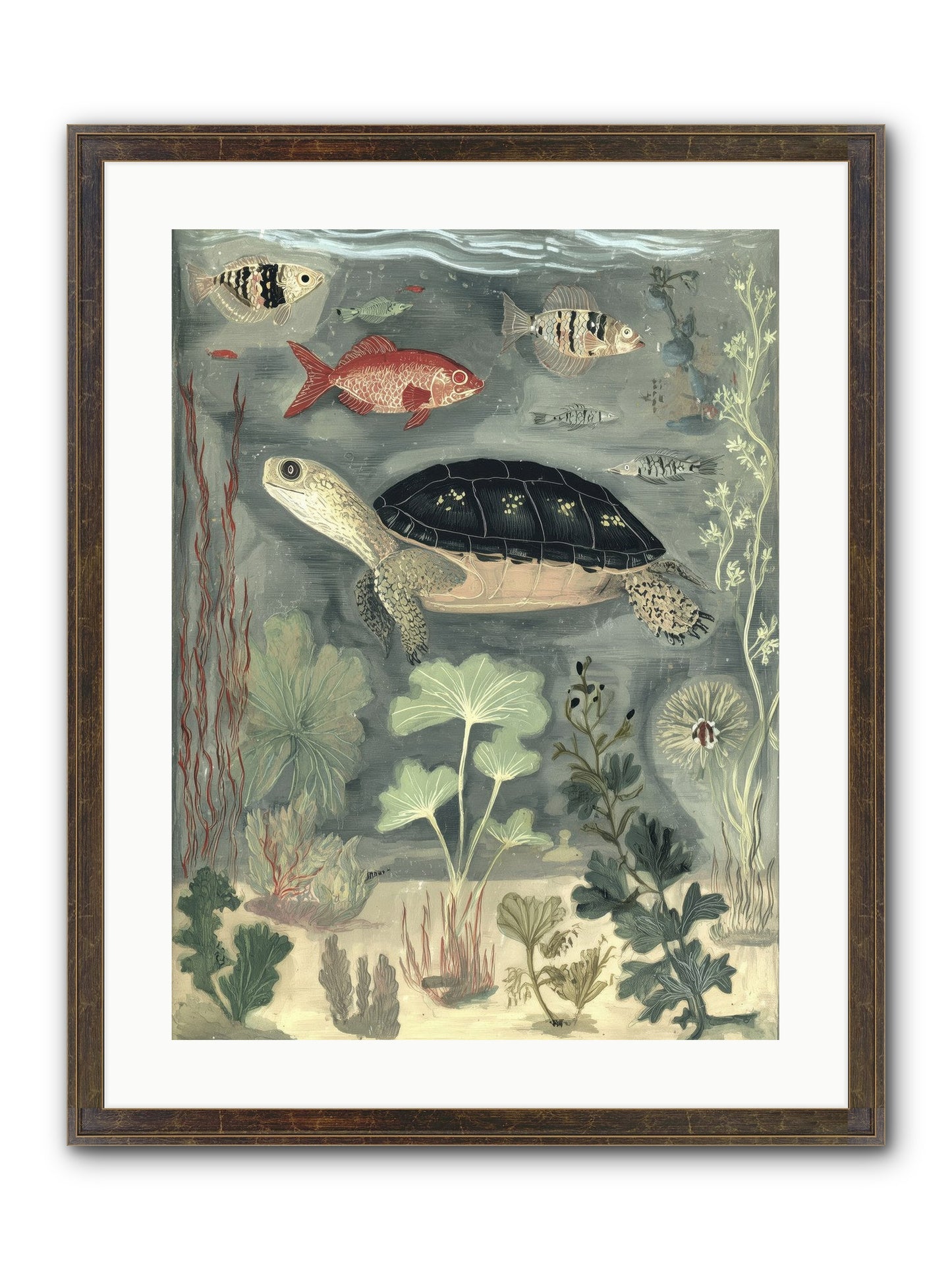 In Nature's Crown Framed Print - Slimwoods Black/Gold 18x24