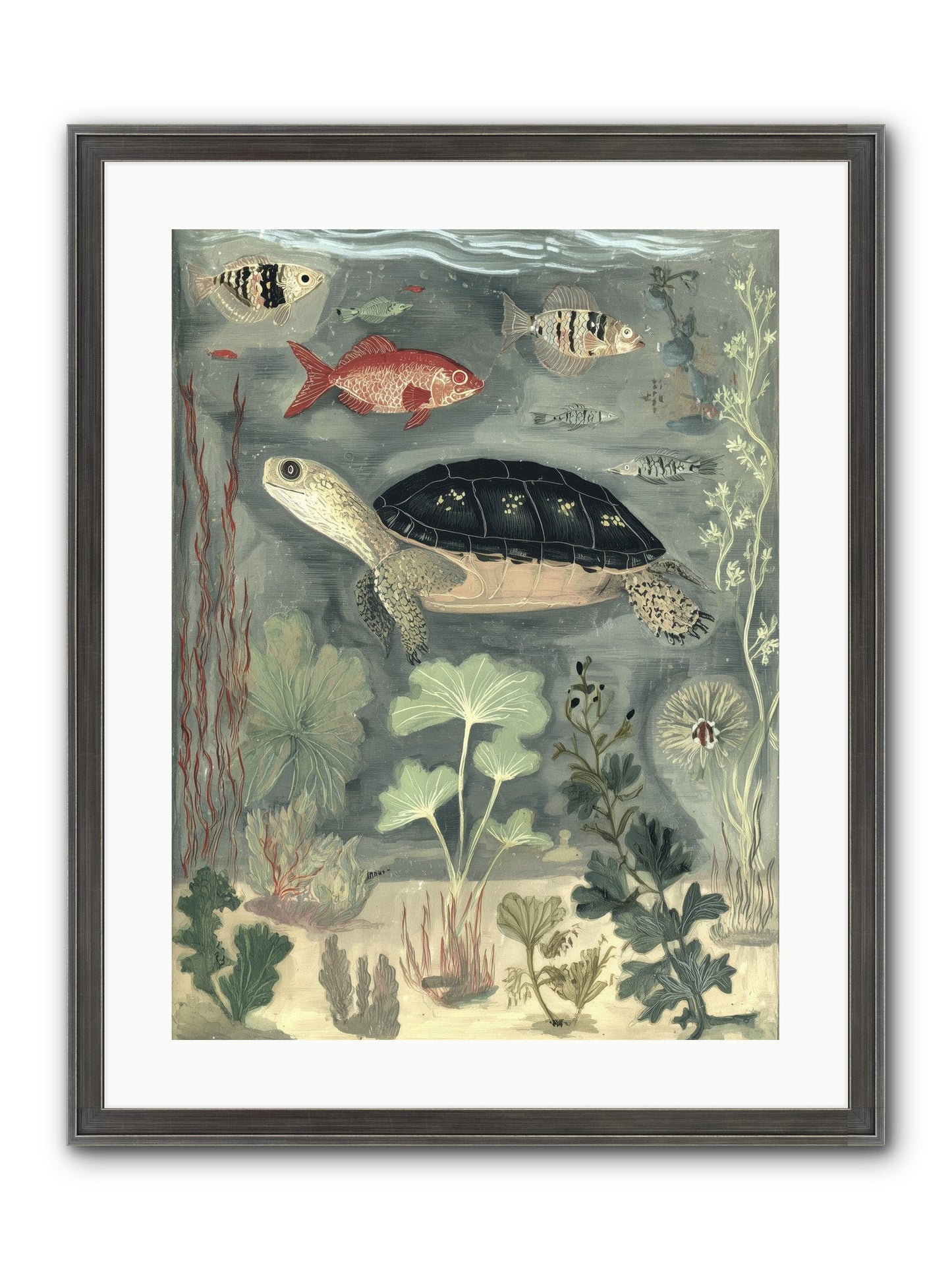In Nature's Crown Framed Print - Slimwoods Black/Silver 18x24