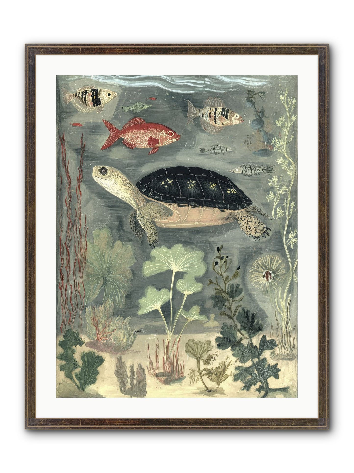 In Nature's Crown Framed Print - Slimwoods Black/Gold 24x32
