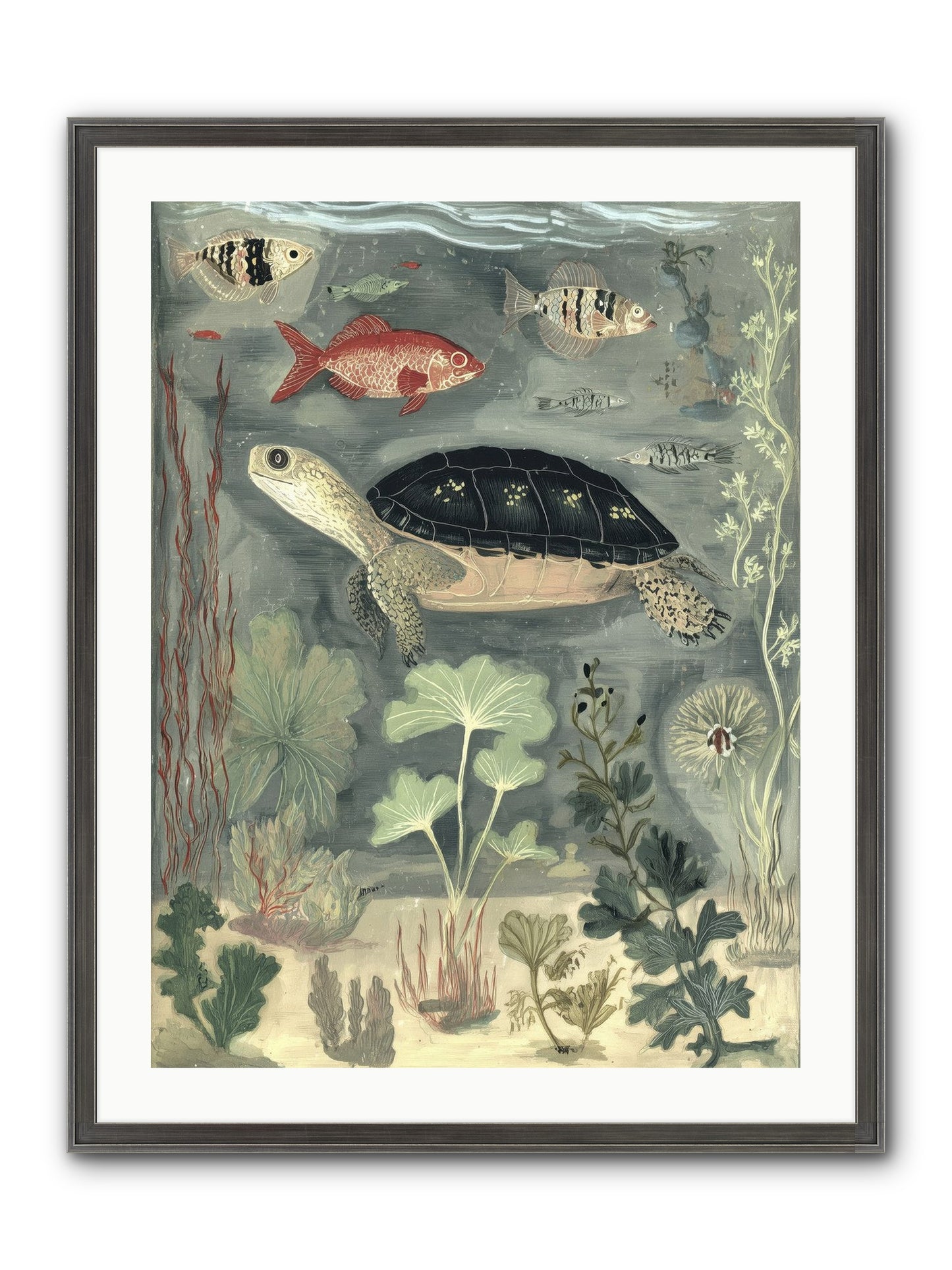 In Nature's Crown Framed Print - Slimwoods Black/Silver 24x32