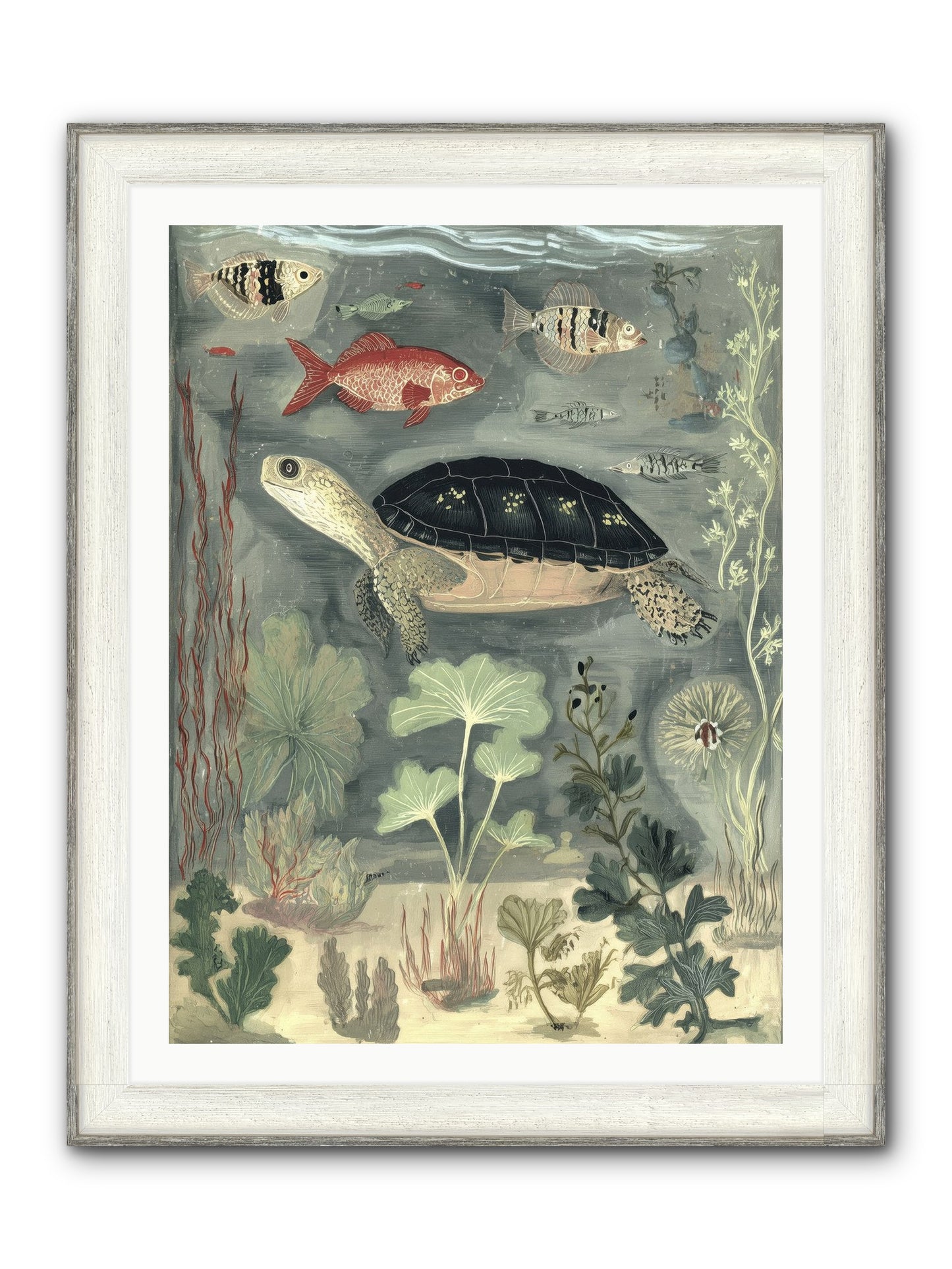 In Nature's Crown Framed Print - Driftwood White 30x40