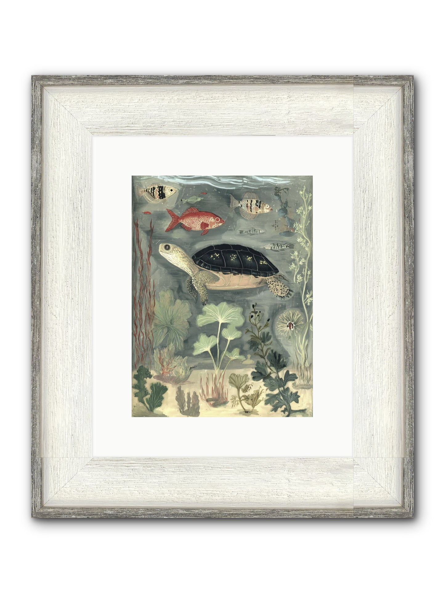 In Nature's Crown Framed Print - Driftwood White 9x12
